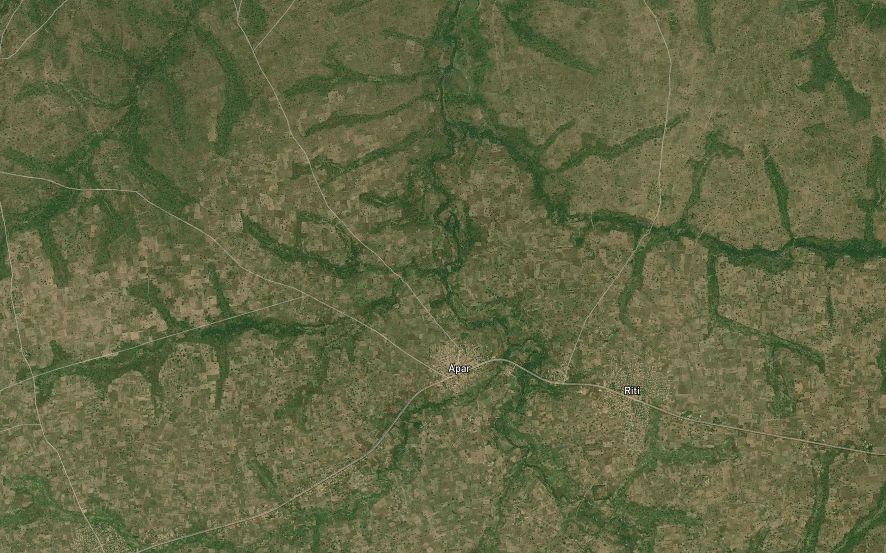 Satellite map of the River Gbarkya