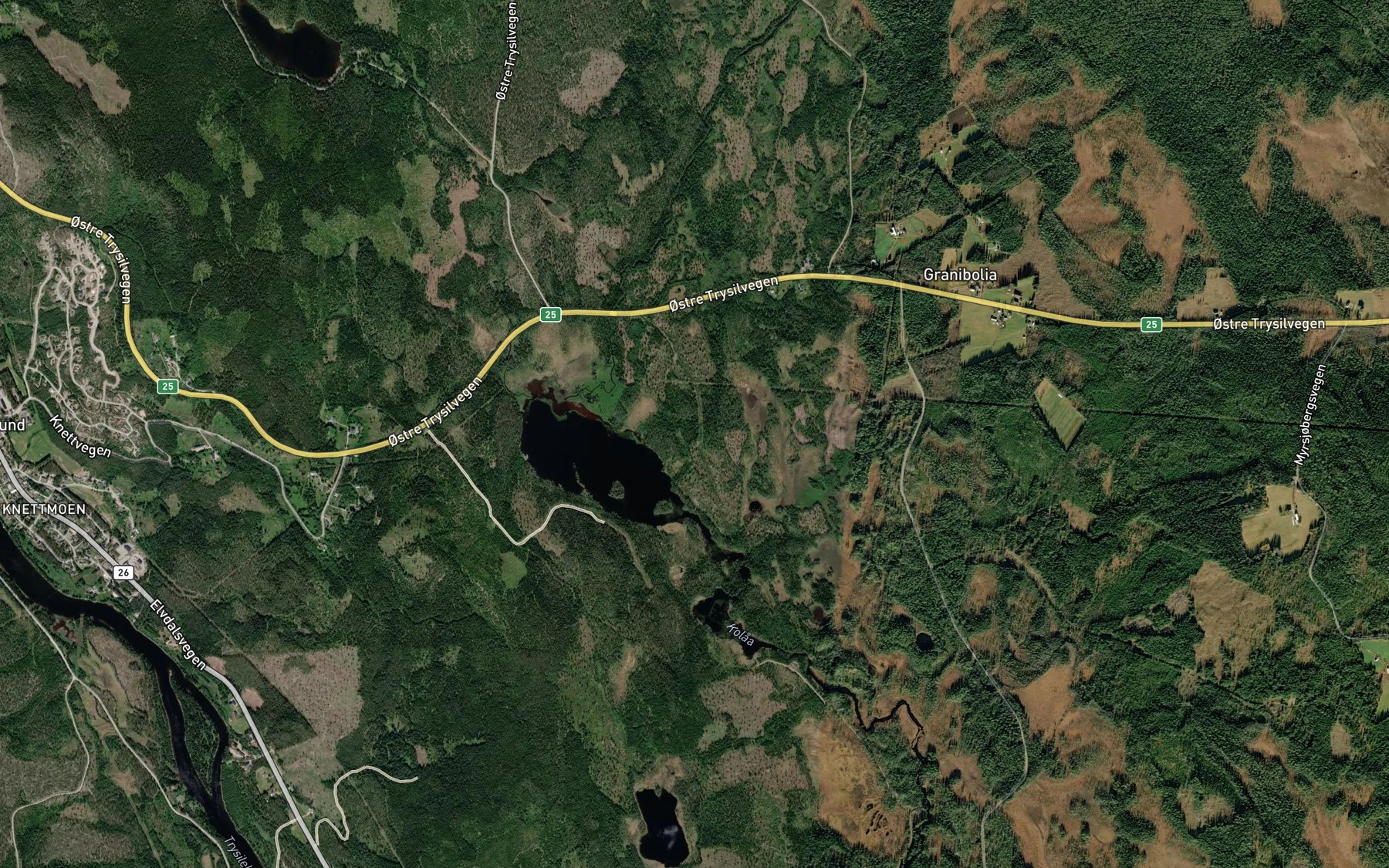 Satellite map of the Hestbekken