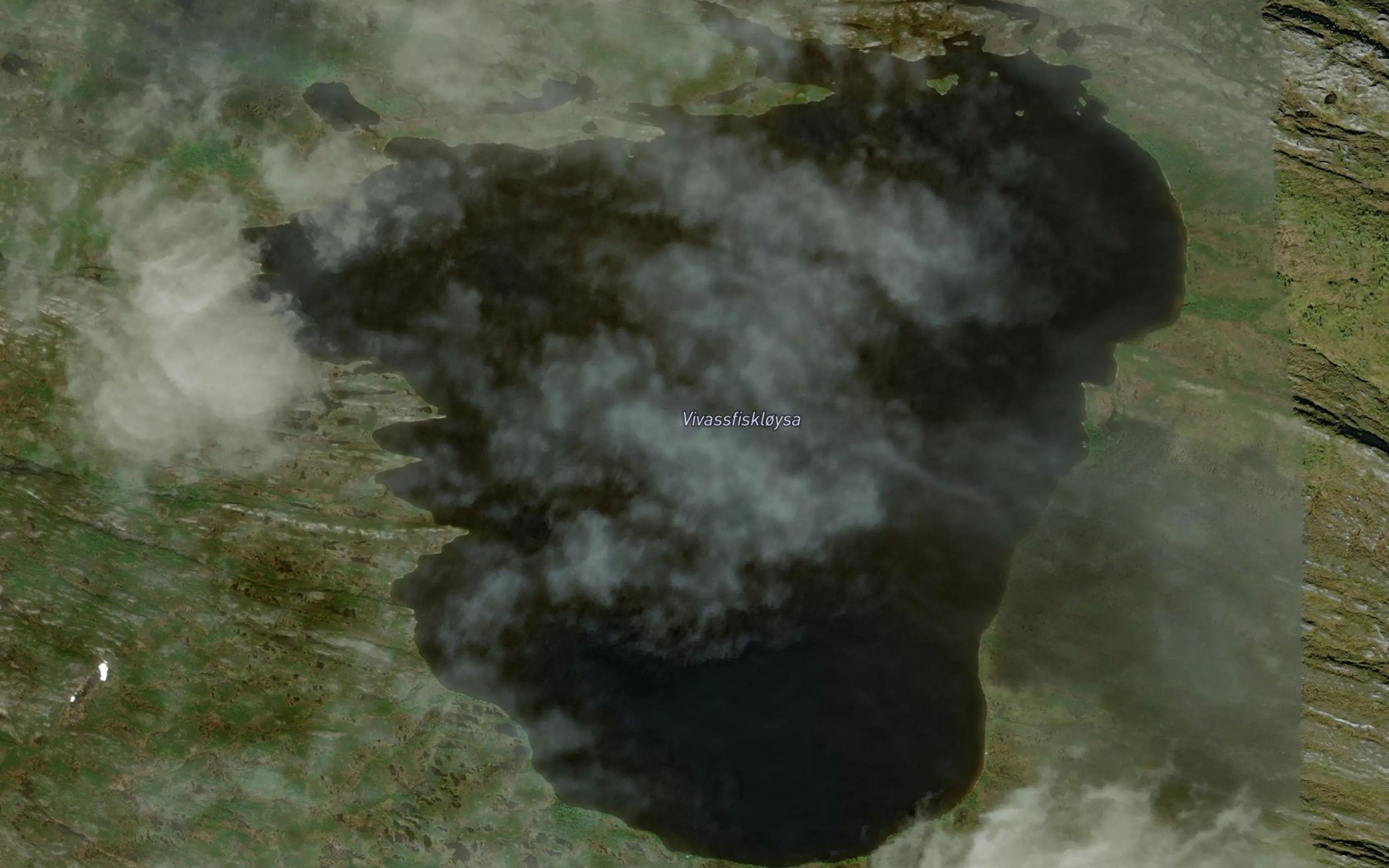 Satellite map of the Vivassfiskloysa