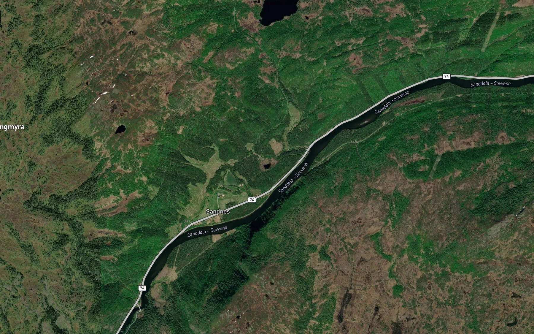Satellite map of the Lintjonna