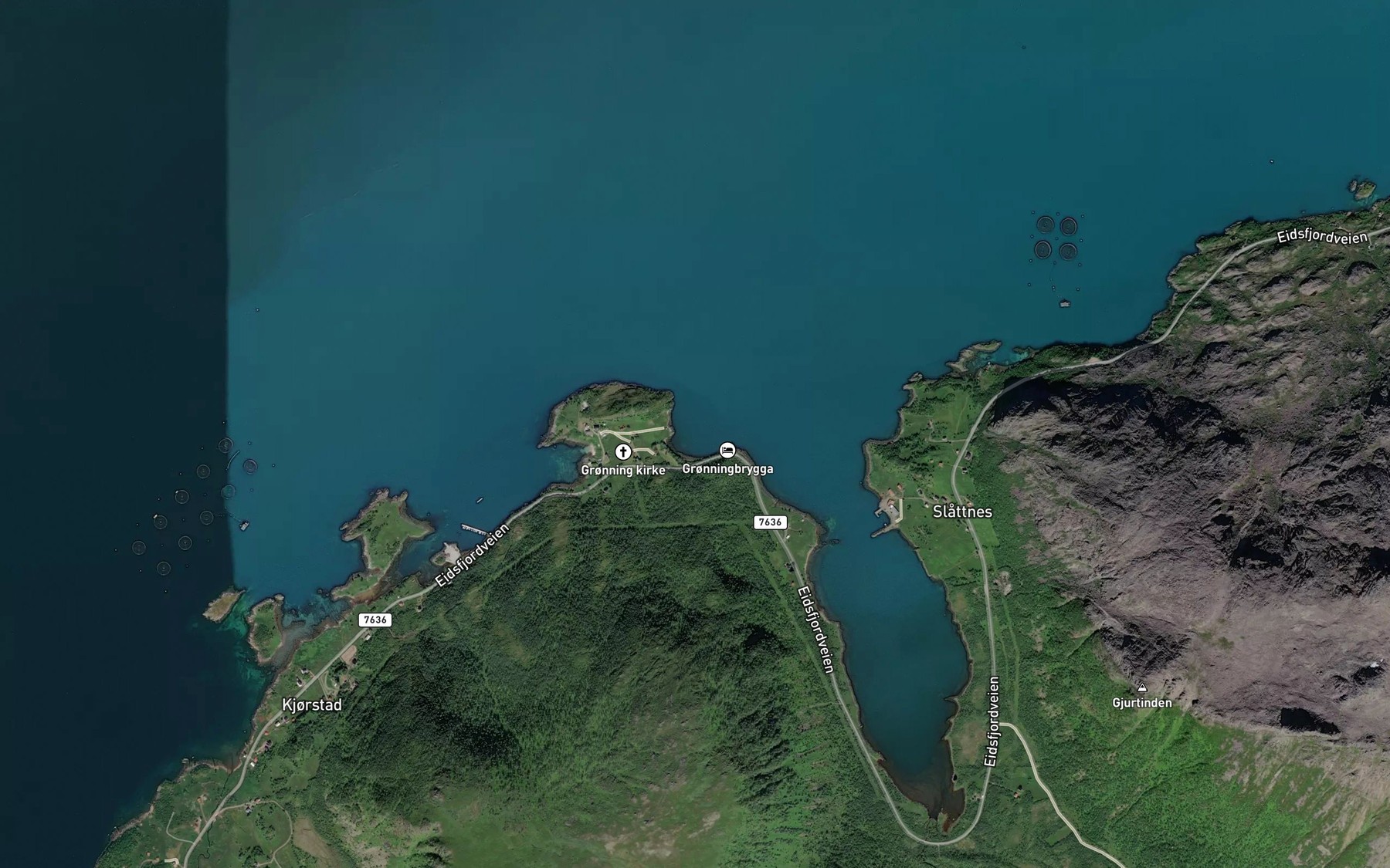 Satellite map of the Gronningbukta
