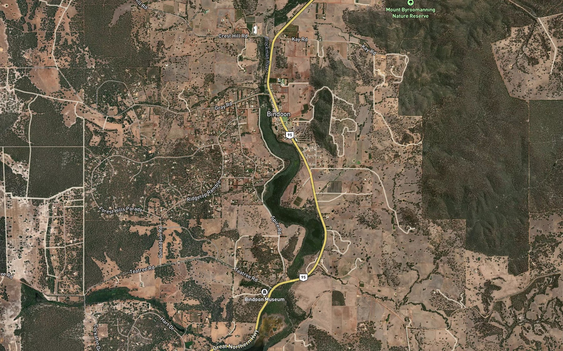 Satellite map of the Lake Needoonga