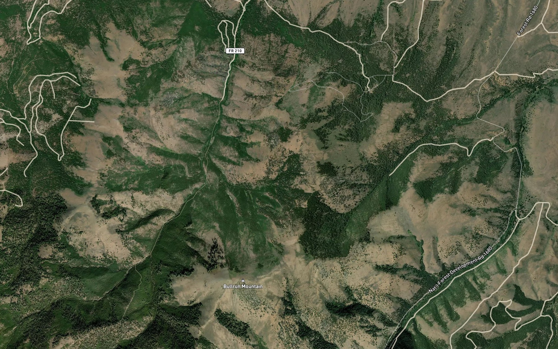 Satellite map of the Jerry Spring