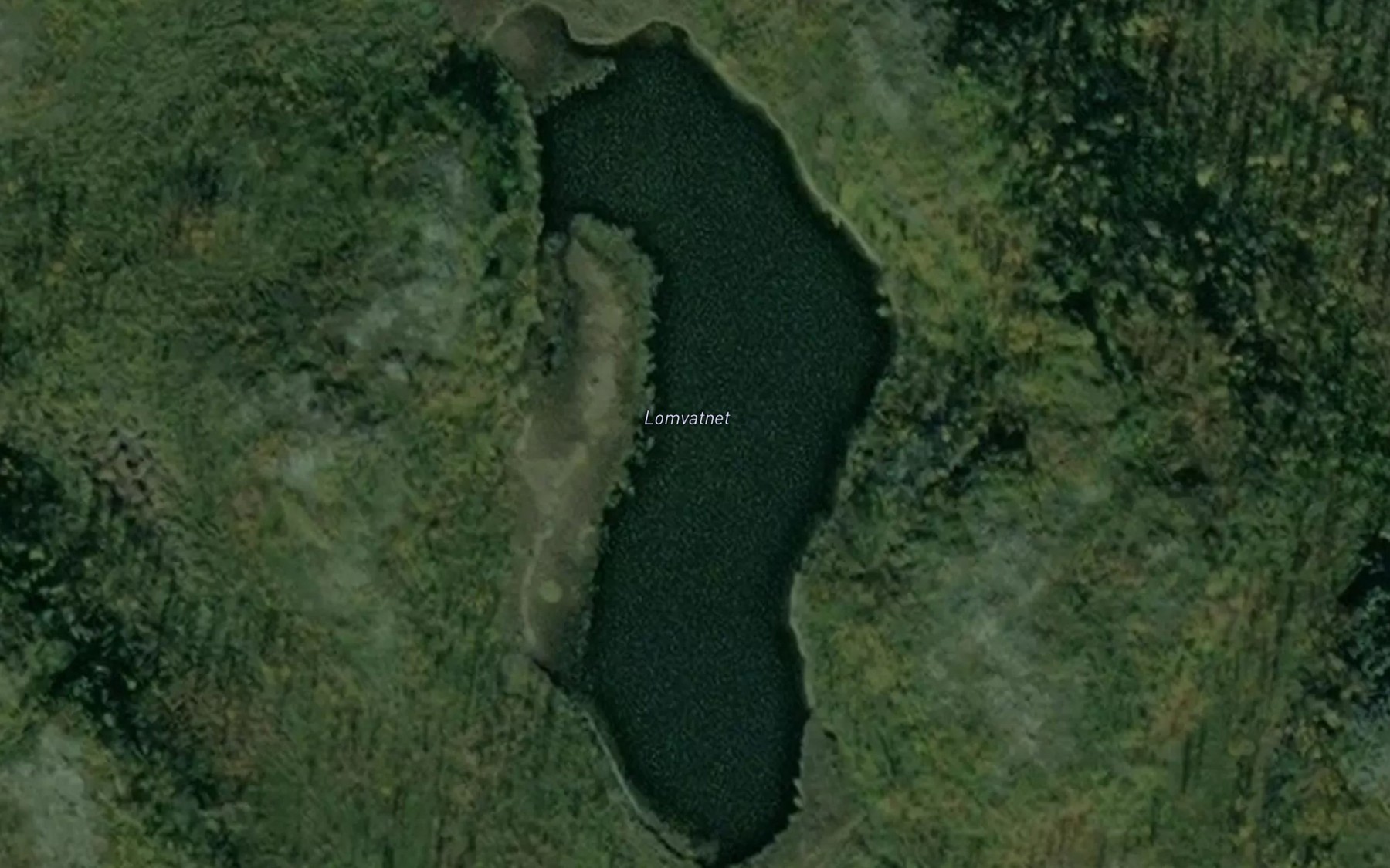 Satellite map of the Lomvatnet