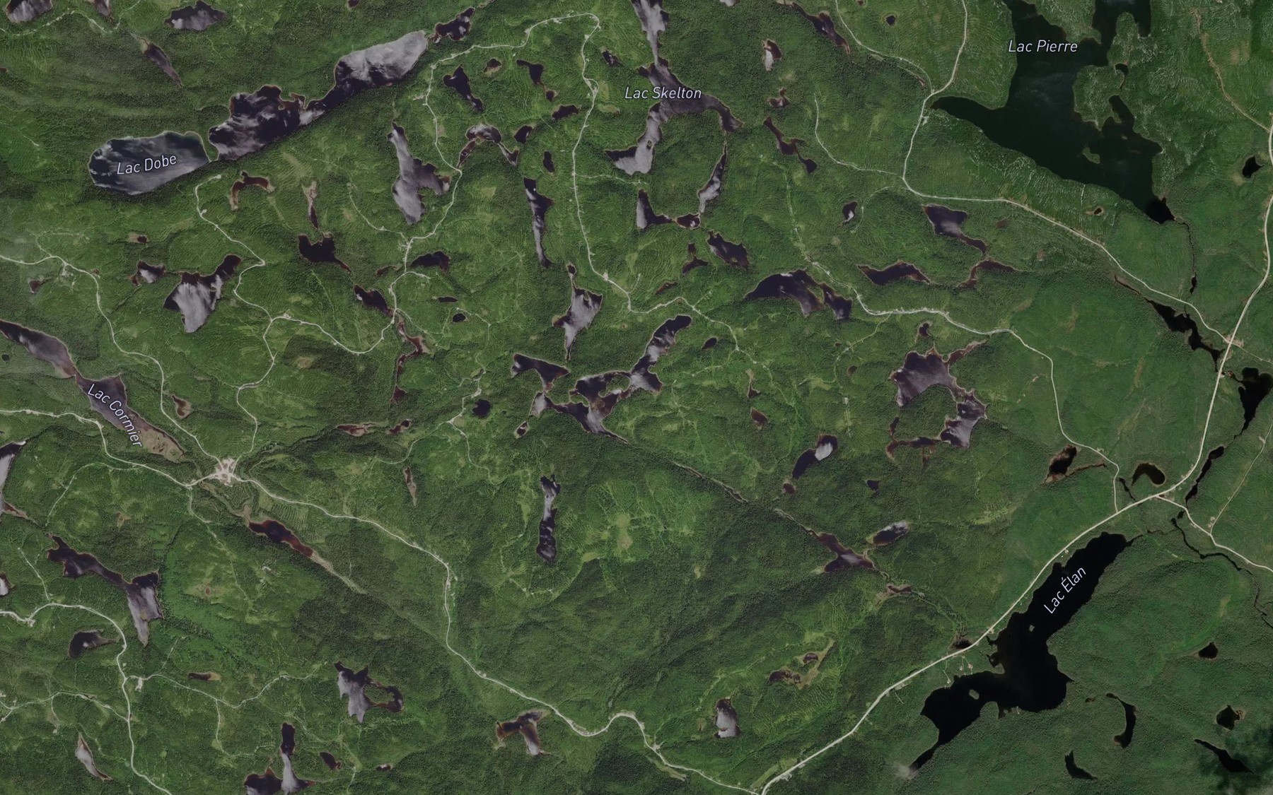 Satellite map of the Lac du Raid Harricana
