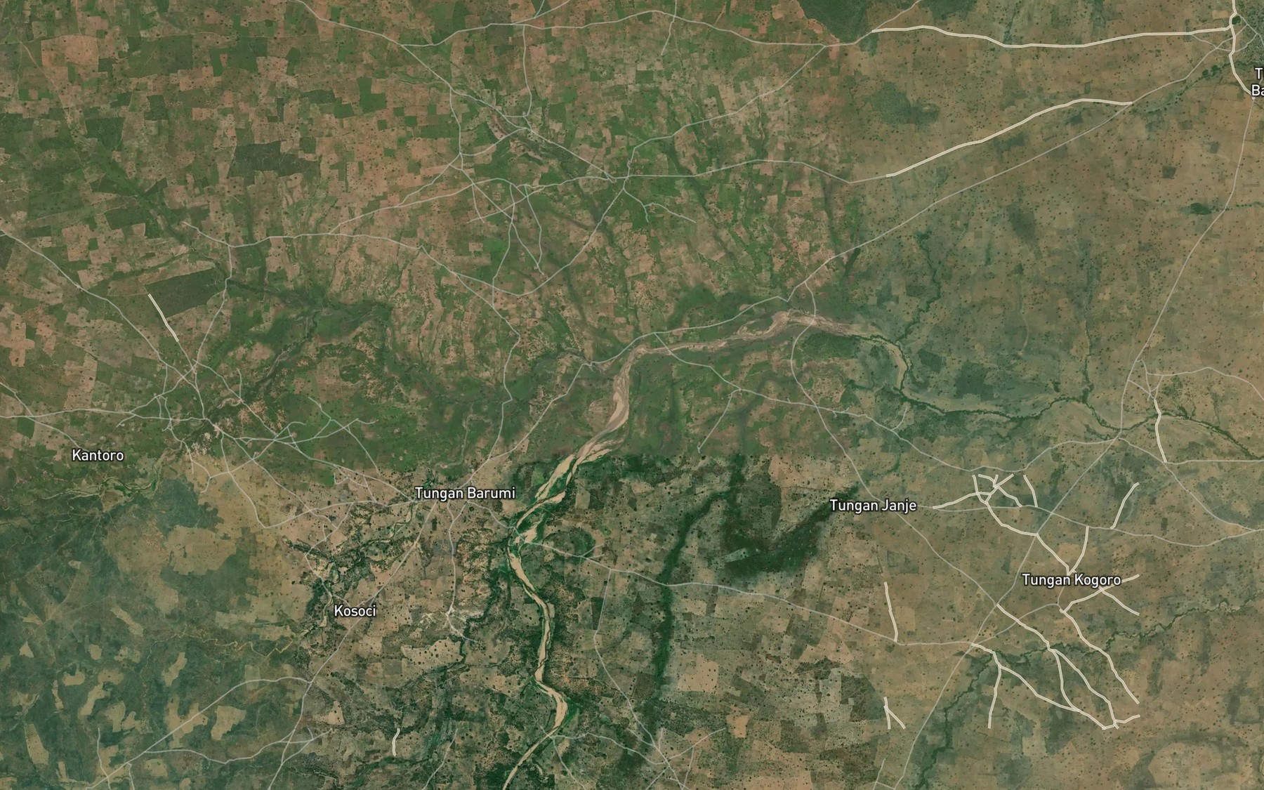 Satellite map of the River Kantoro
