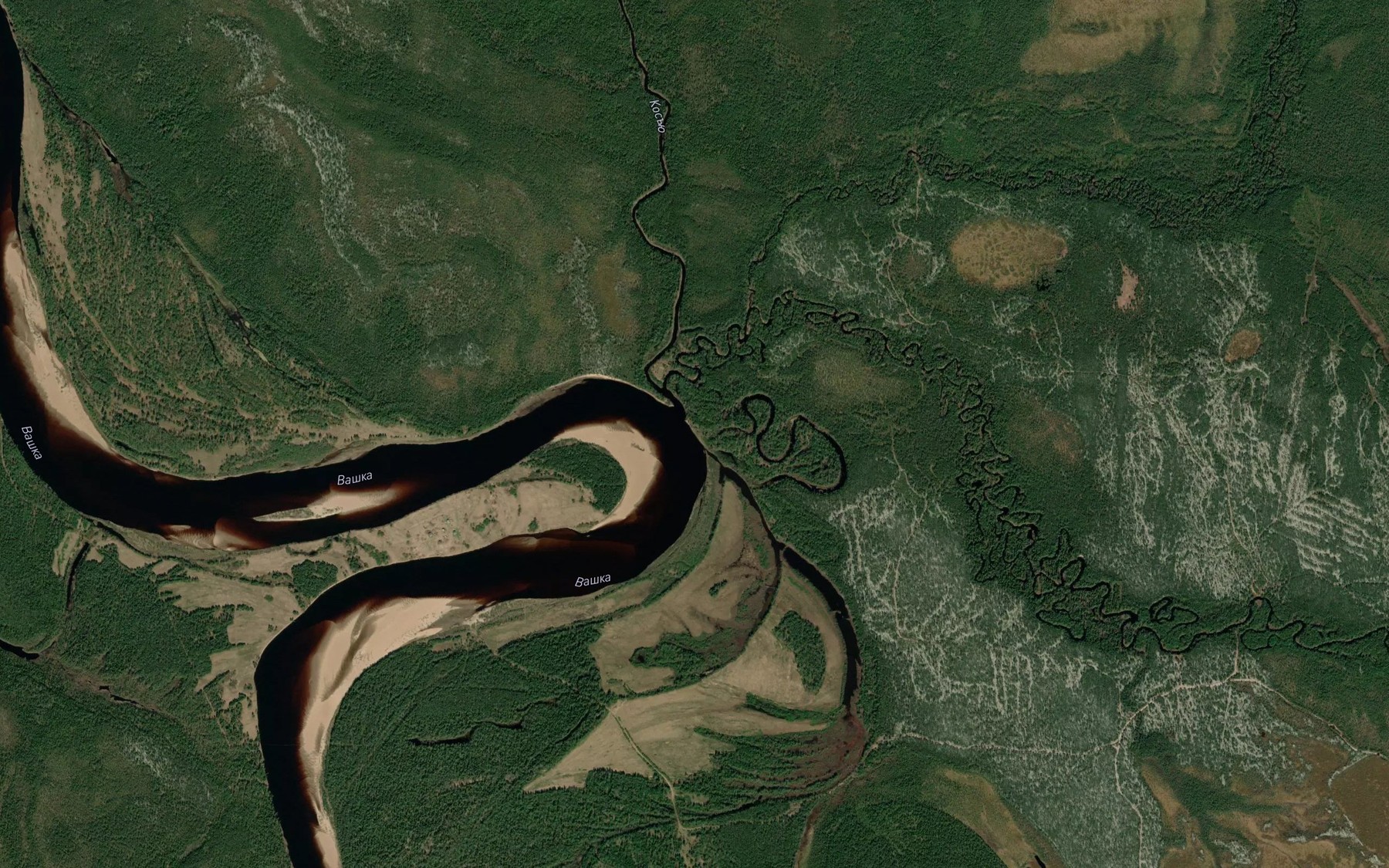 Satellite map of the Turunandzi