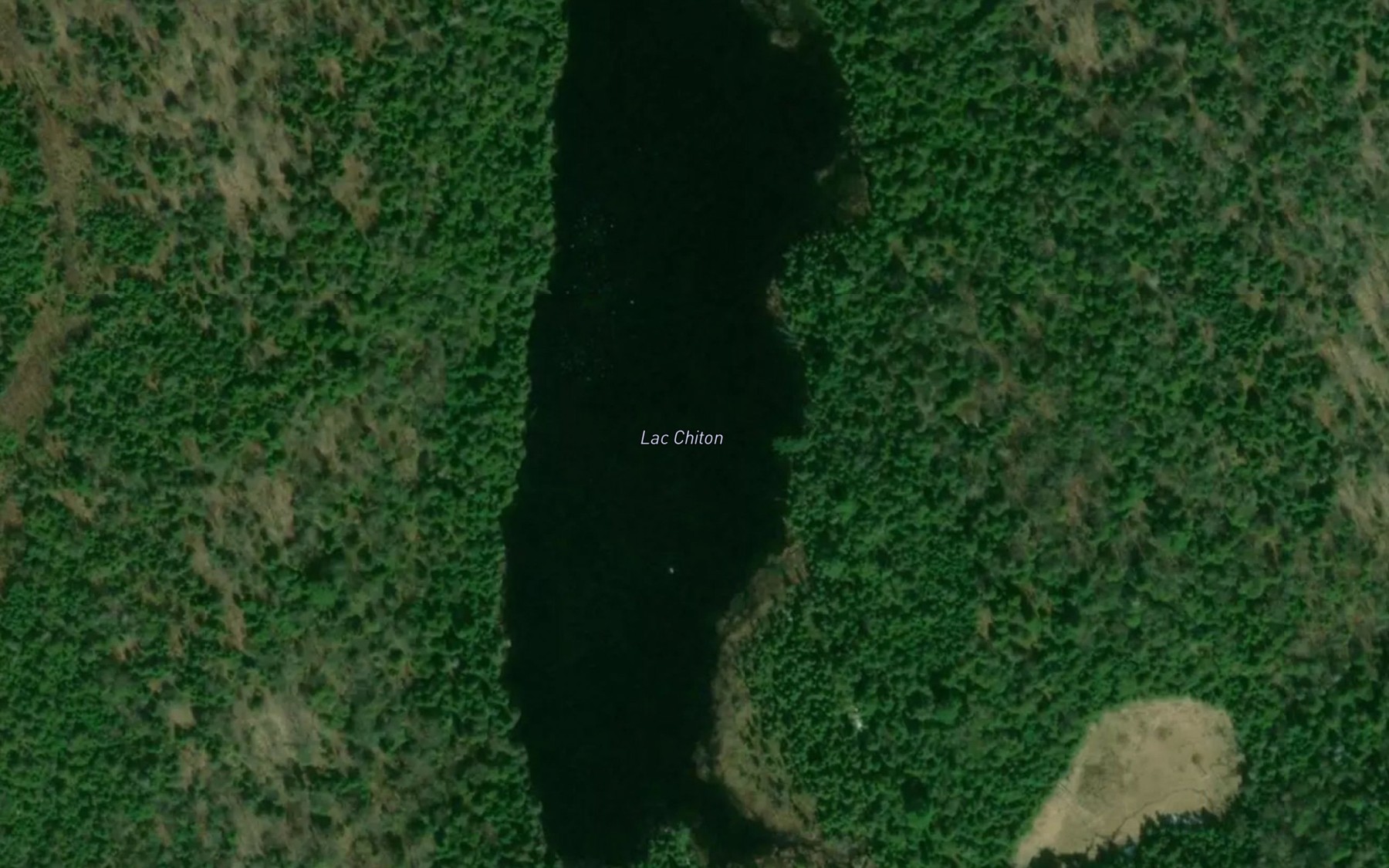 Satellite map of the Lac Chiton