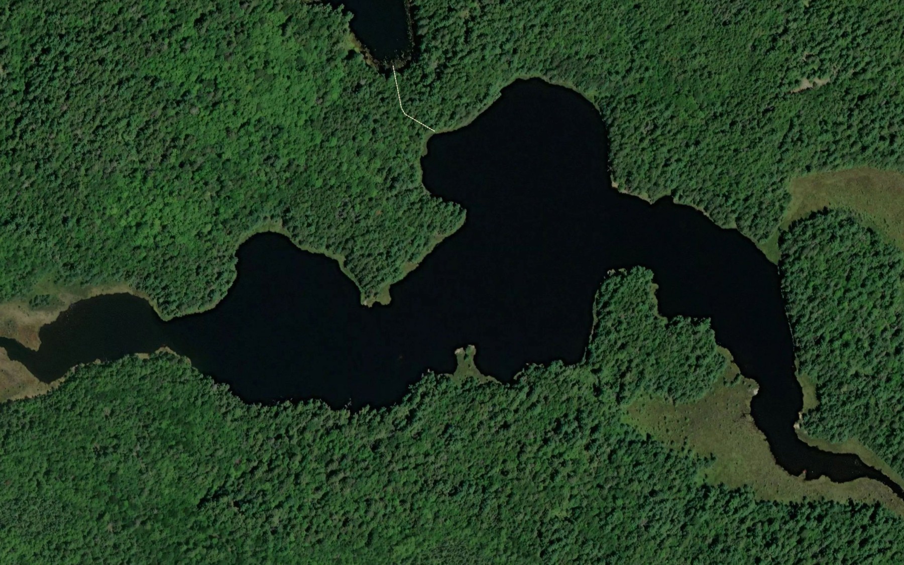 Satellite map of the Little Bell Lake