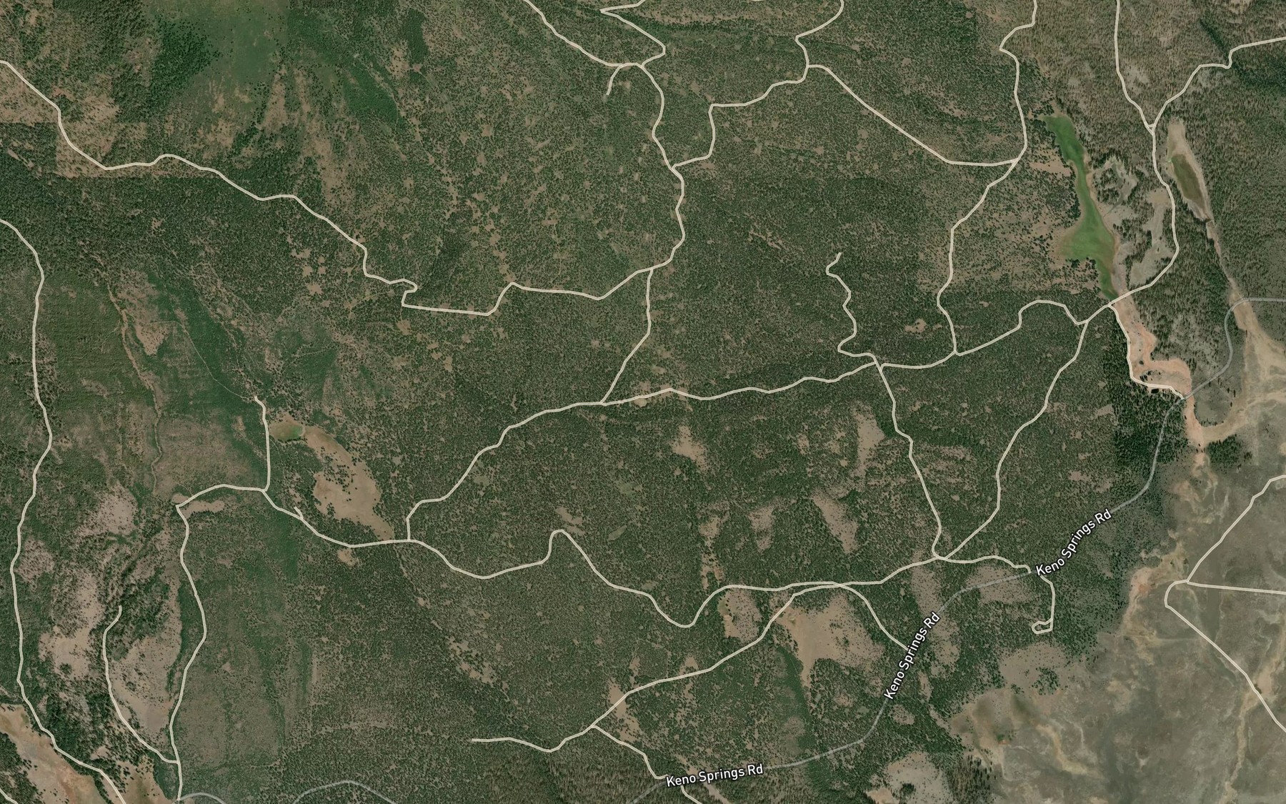 Satellite map of the O'Connor Reservoir
