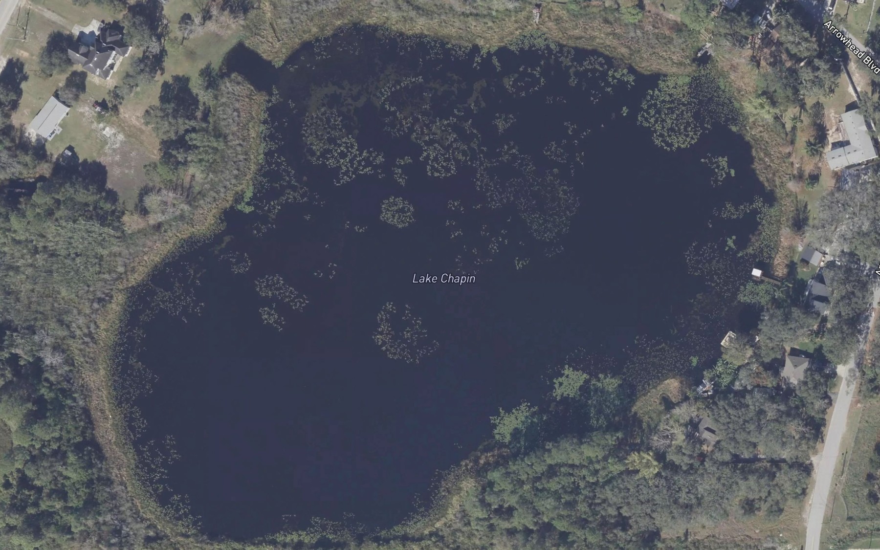 Satellite map of the Lake Chapin