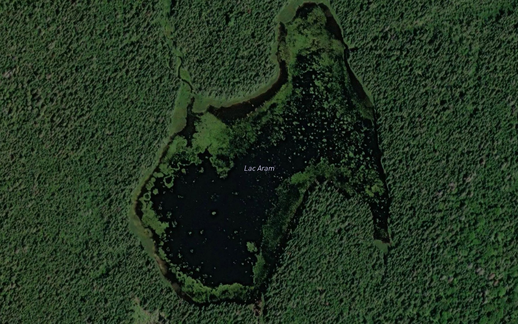 Satellite map of the Lac Aram