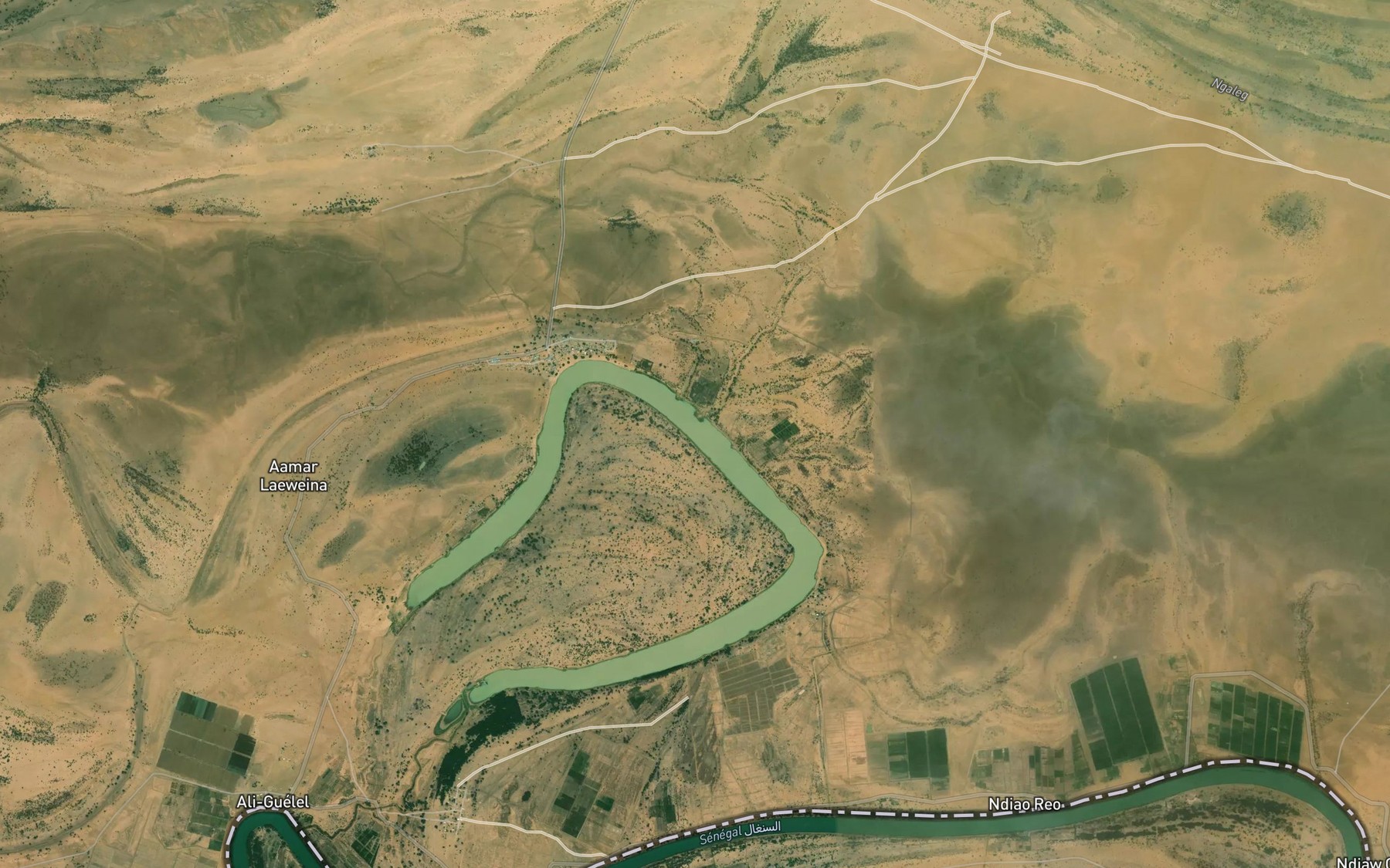 Satellite map of the Ngaleg