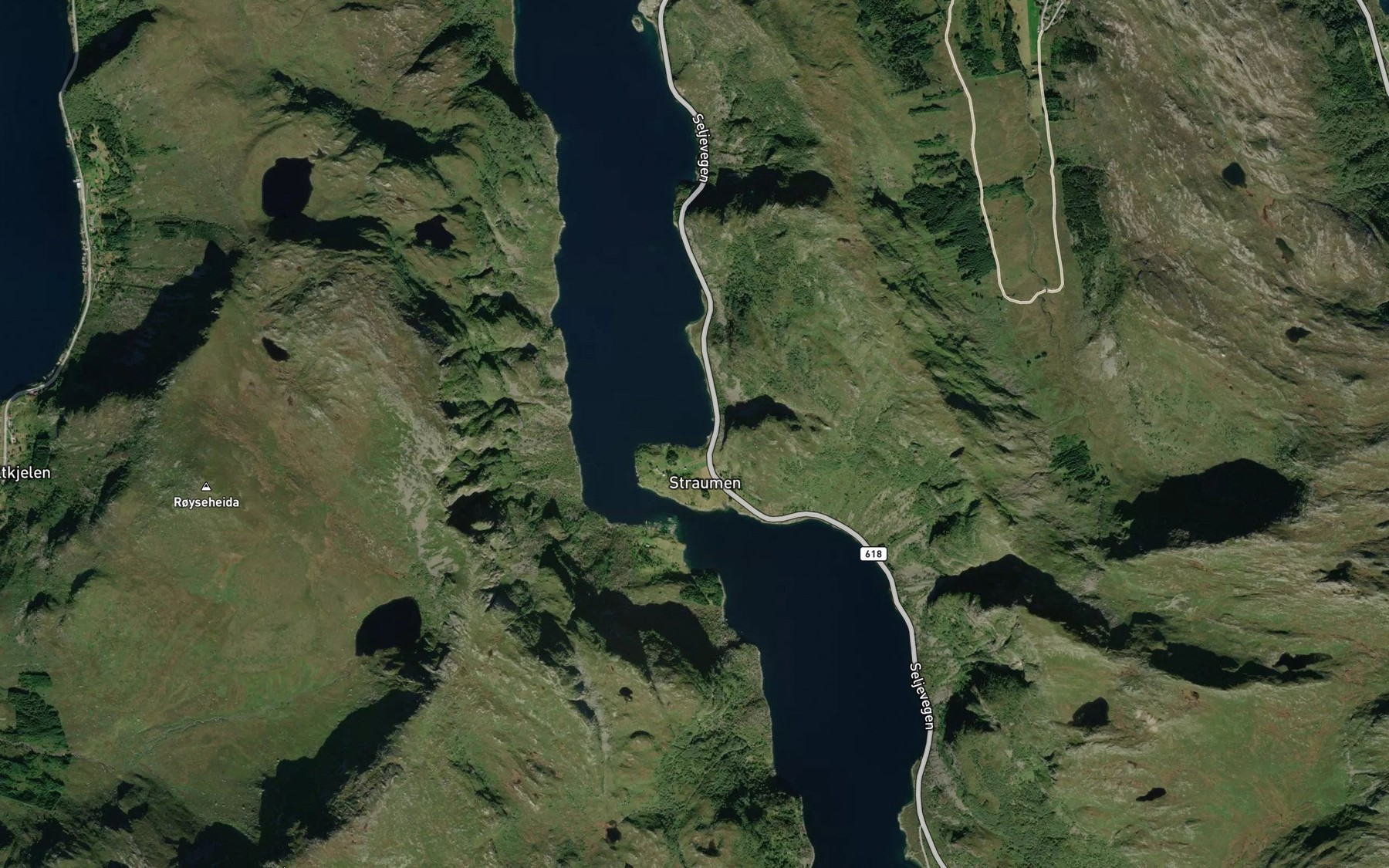 Satellite map of the Straumsvika