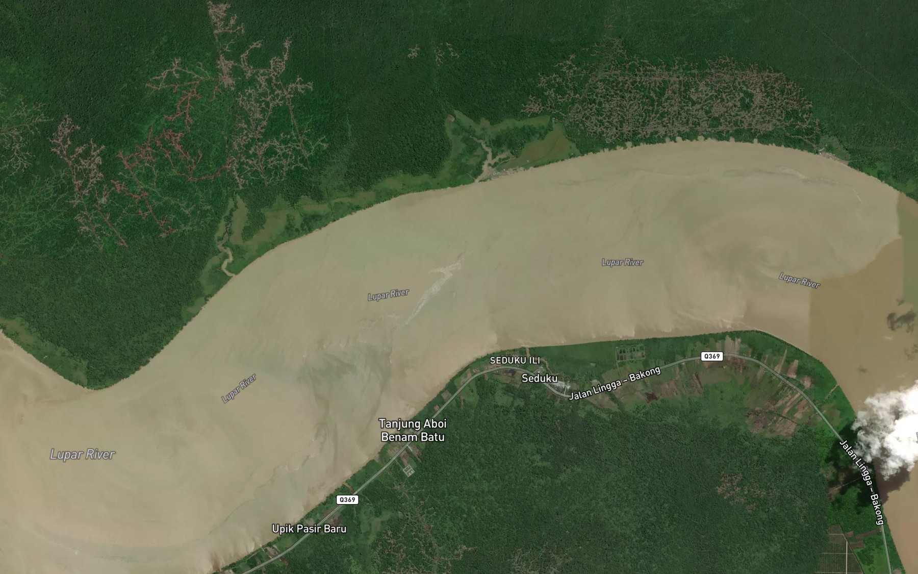 Satellite map of the Sungai Selambau