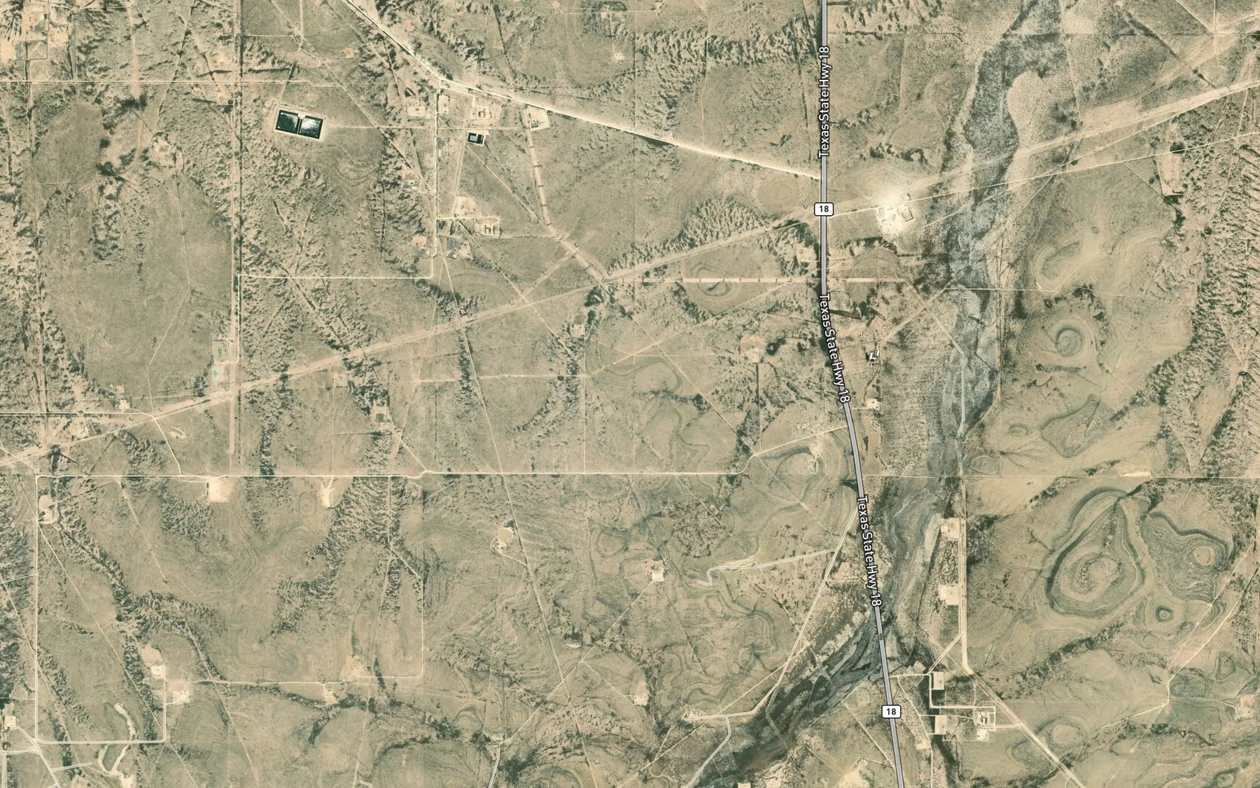 Satellite map of the Deep Springs (historical)