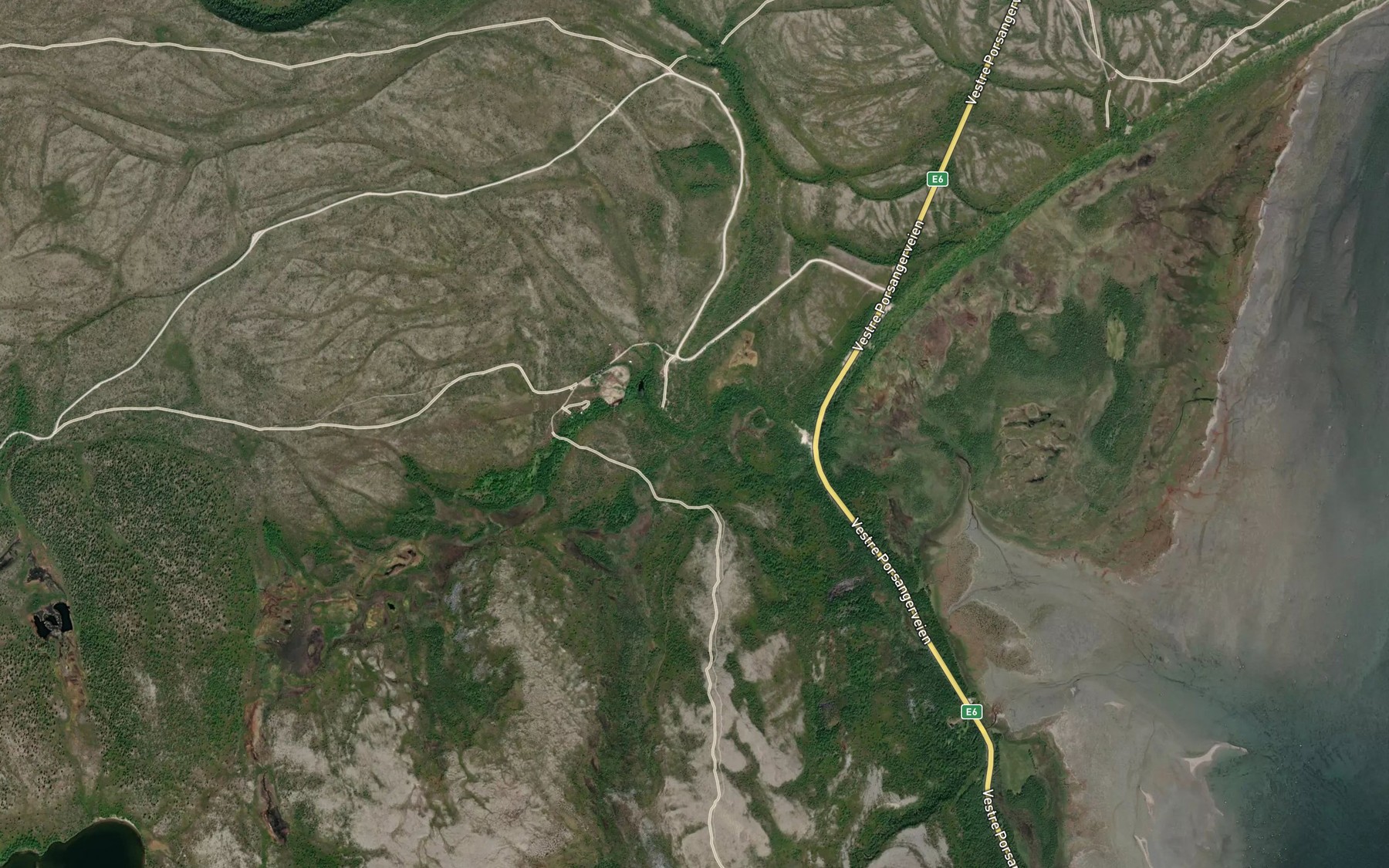 Satellite map of the Stuorraluppujagas