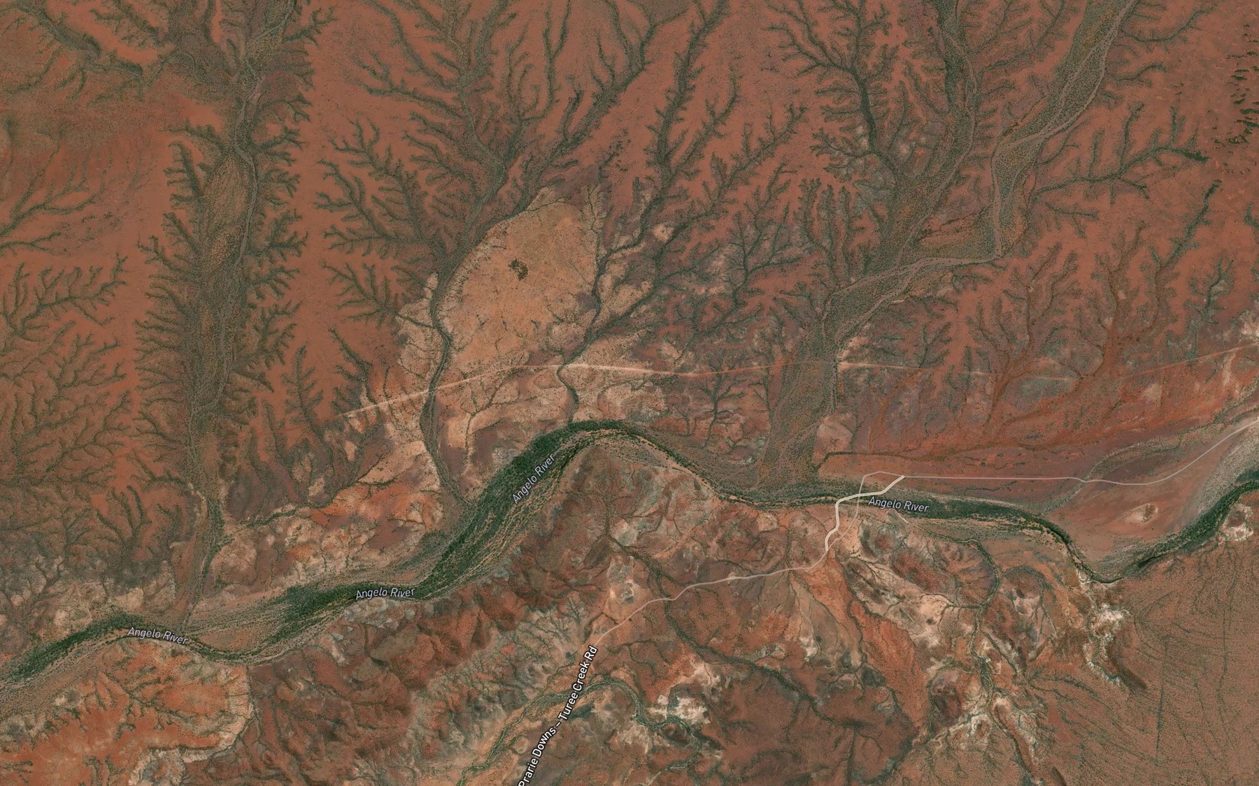 Satellite map of the Bukardi Creek