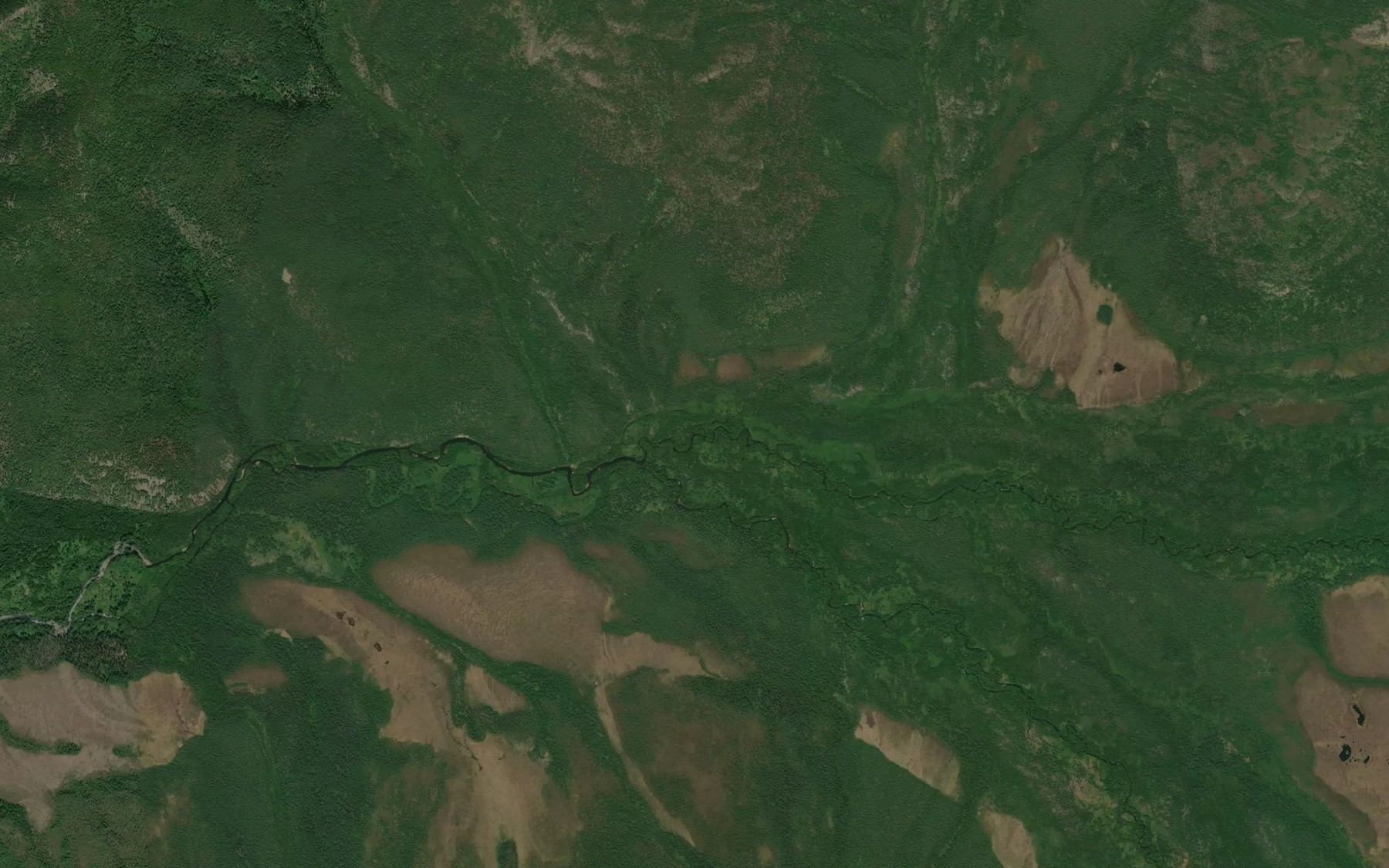 Satellite map of the Verkhniy Koryakin