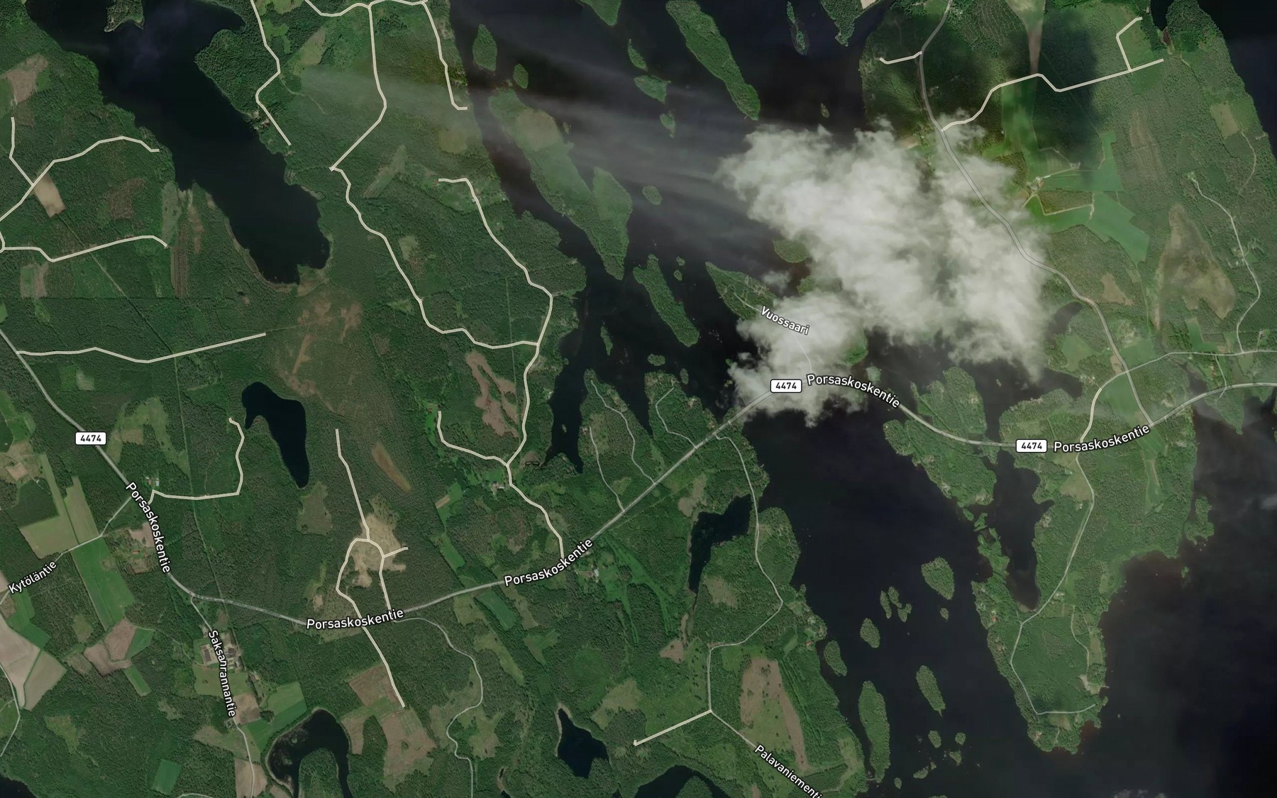 Satellite map of the Pitkalahti