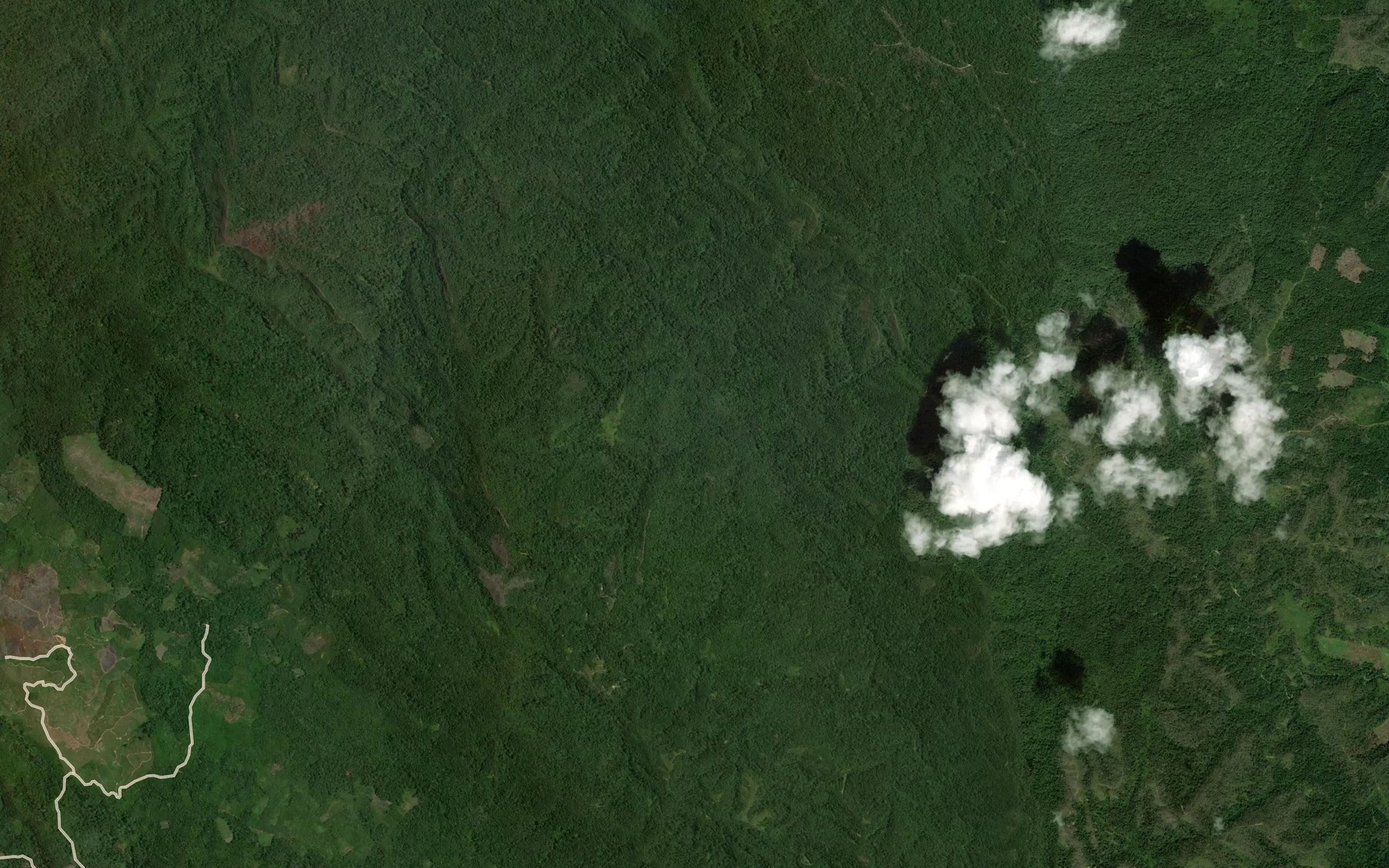 Satellite map of the Aek Bargot