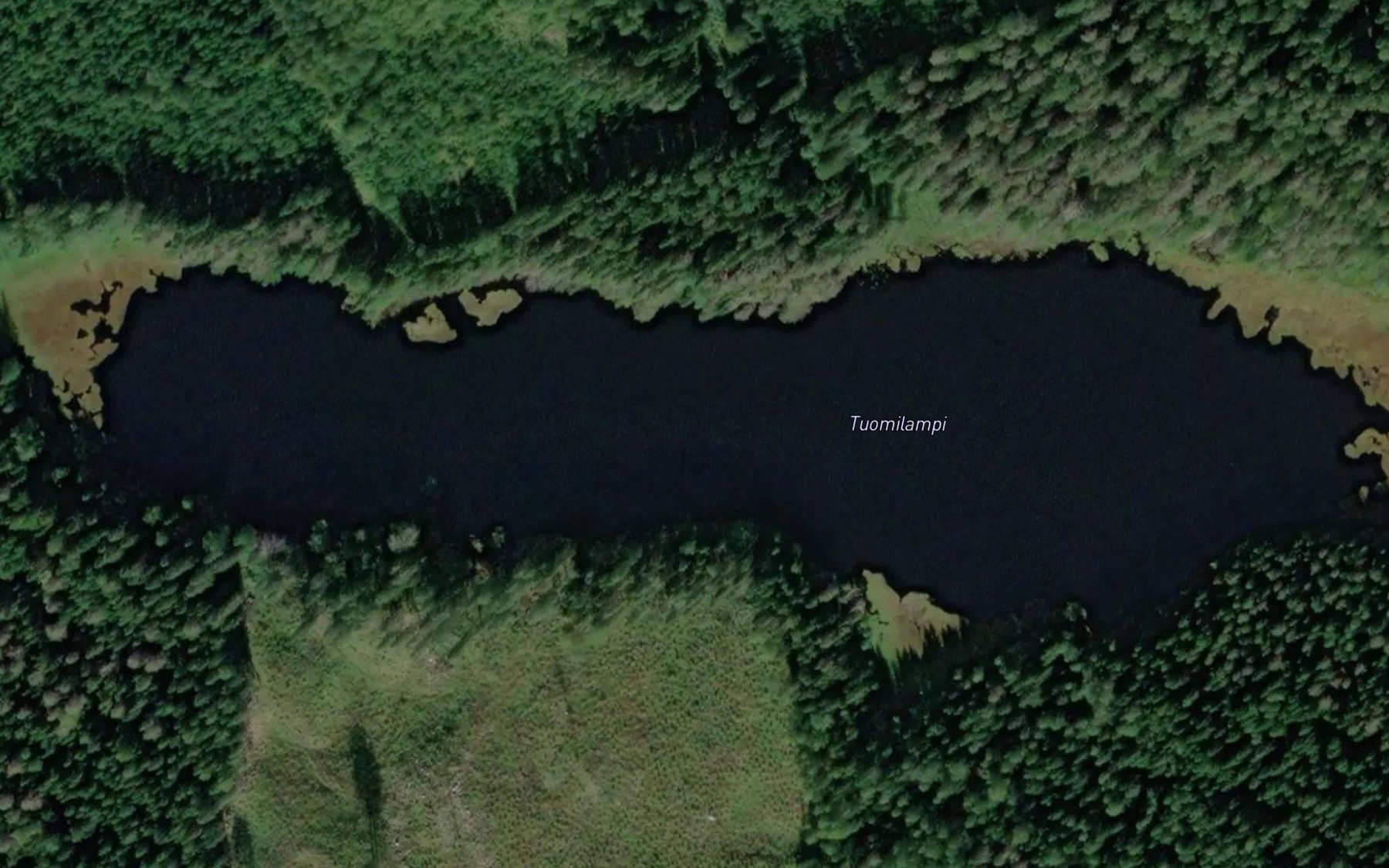 Satellite map of the Tuomilampi