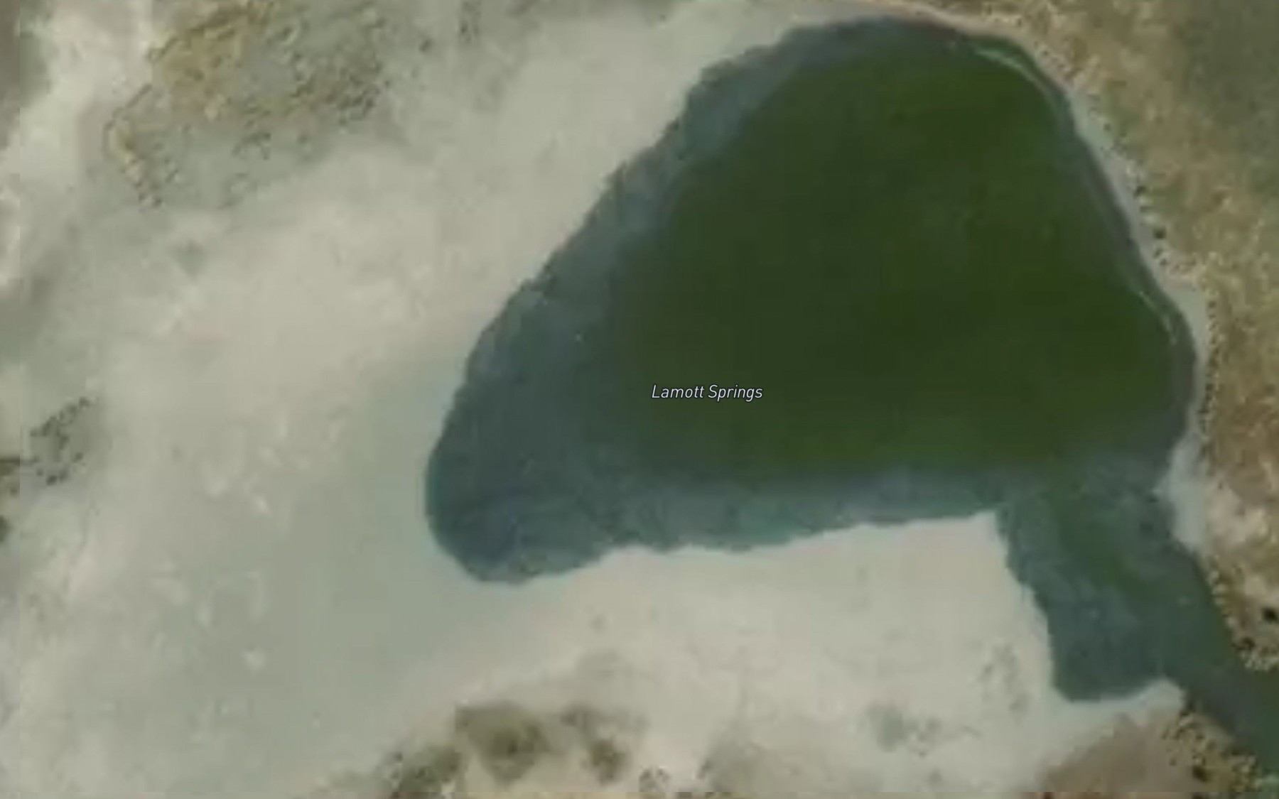 Satellite map of the Lamott Springs
