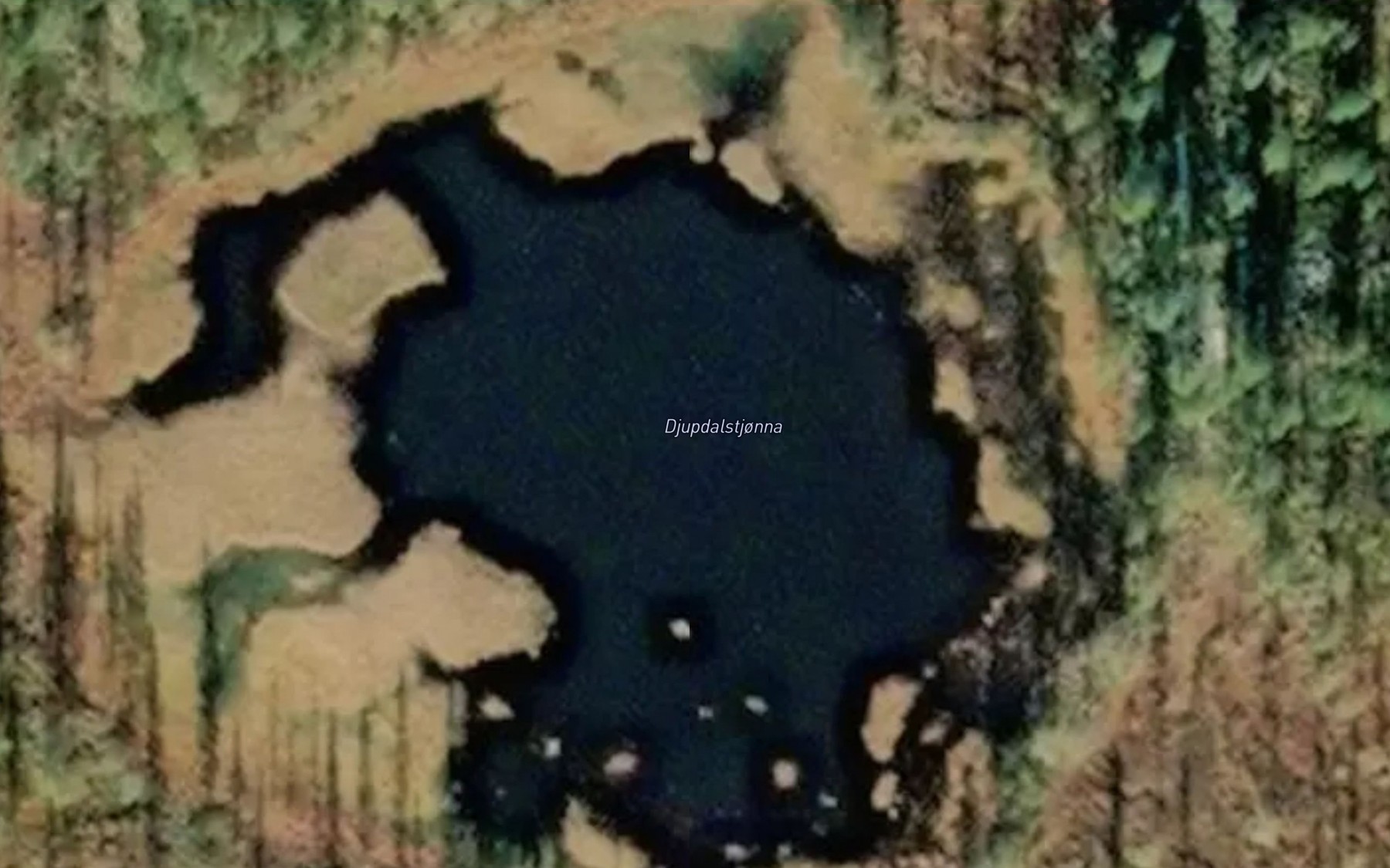 Satellite map of the Djupdalstjorna