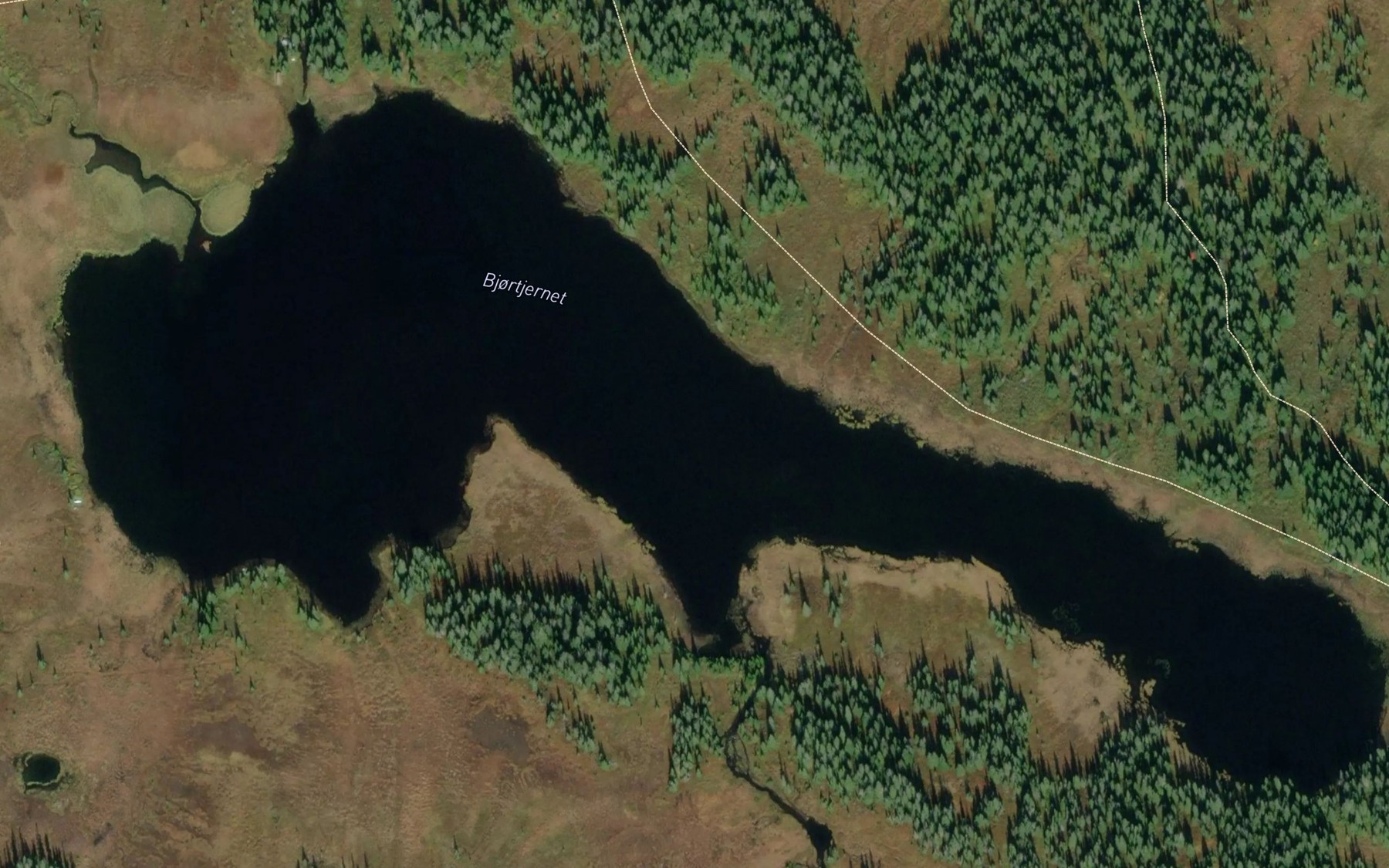 Satellite map of the Bjortjernet