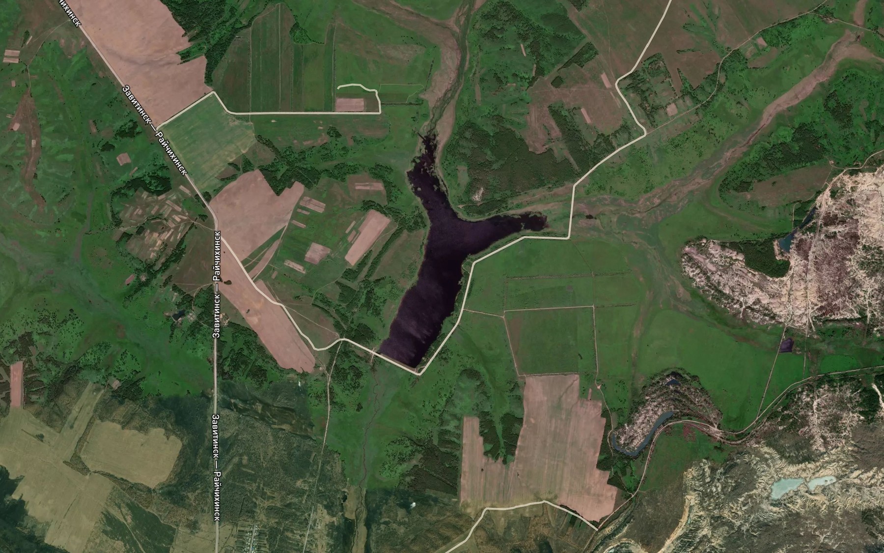 Satellite map of the Tsvetkovskiy