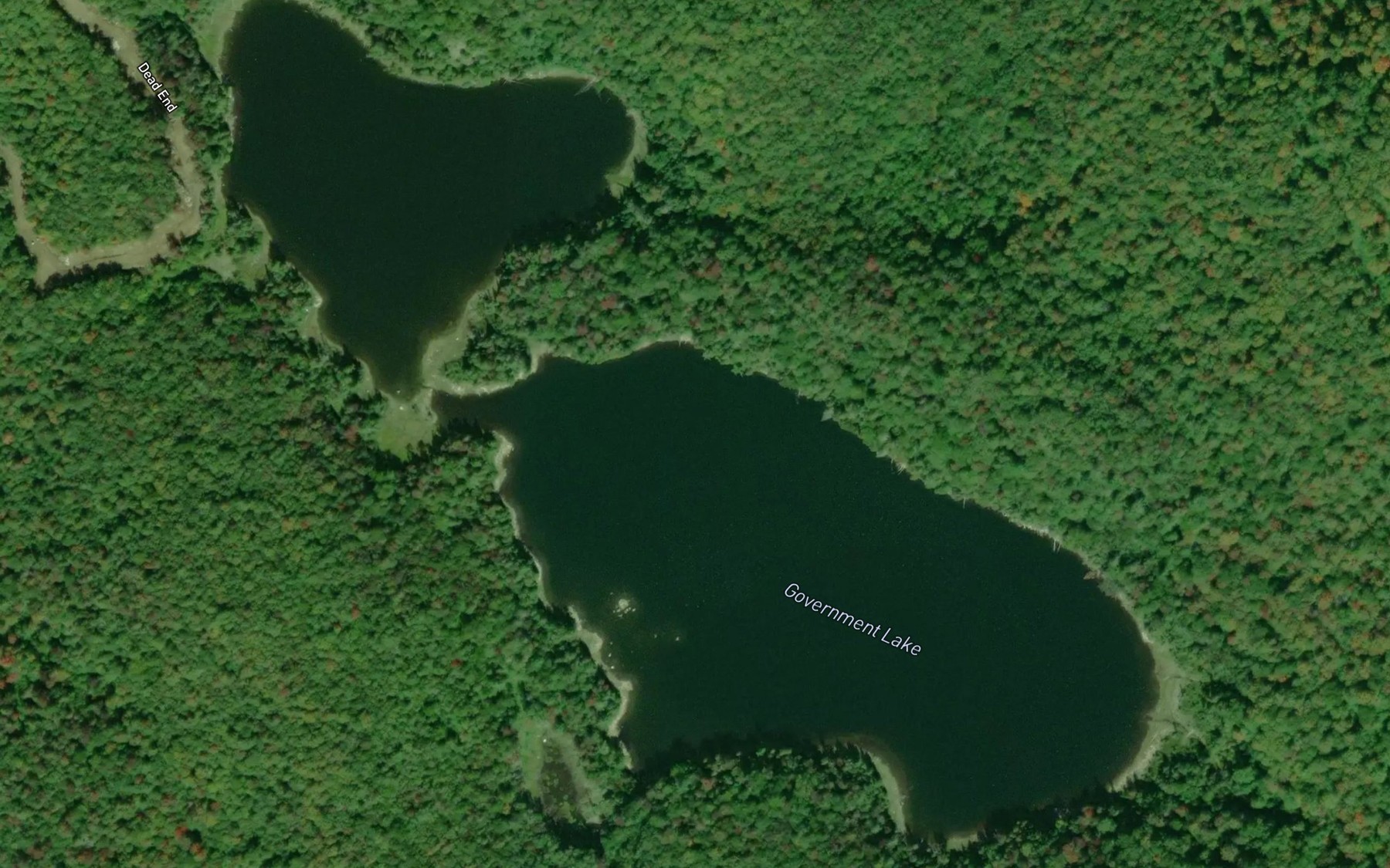 Satellite map of the Government Lake