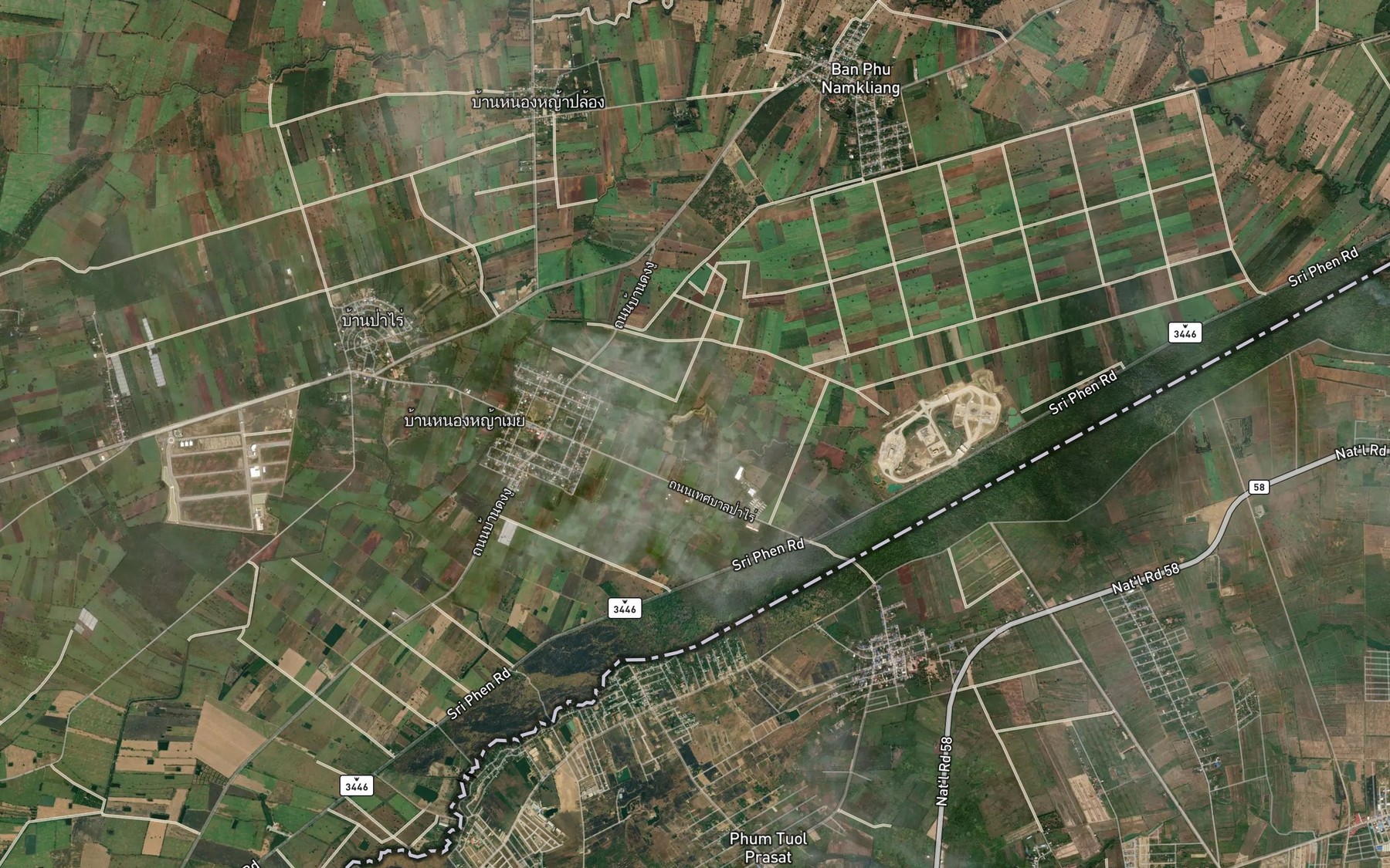 Satellite map of the Ang Kep Nam Ban Pa Rai Mai