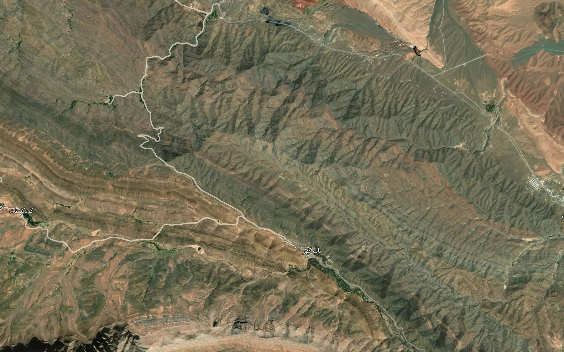 Satellite map of the Cheshmeh-ye Shah Mohammadi