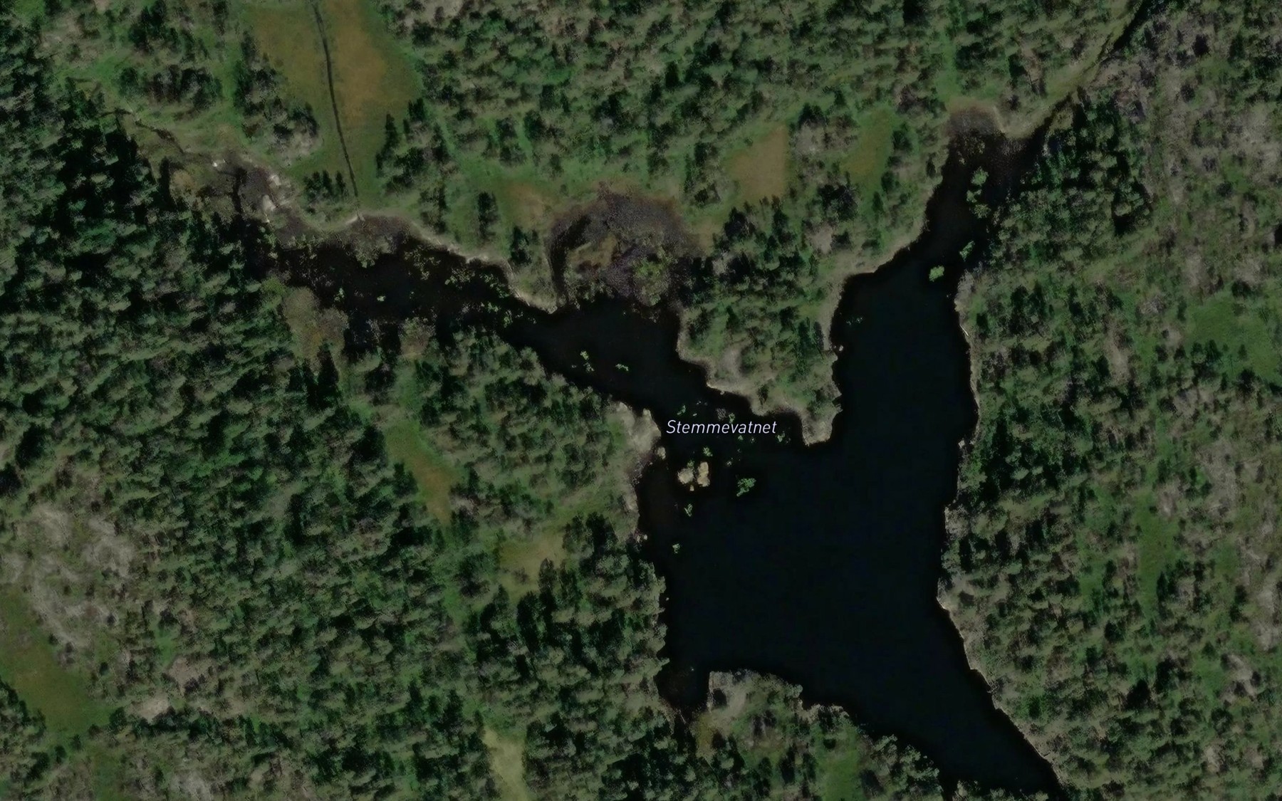 Satellite map of the Stemmevatnet