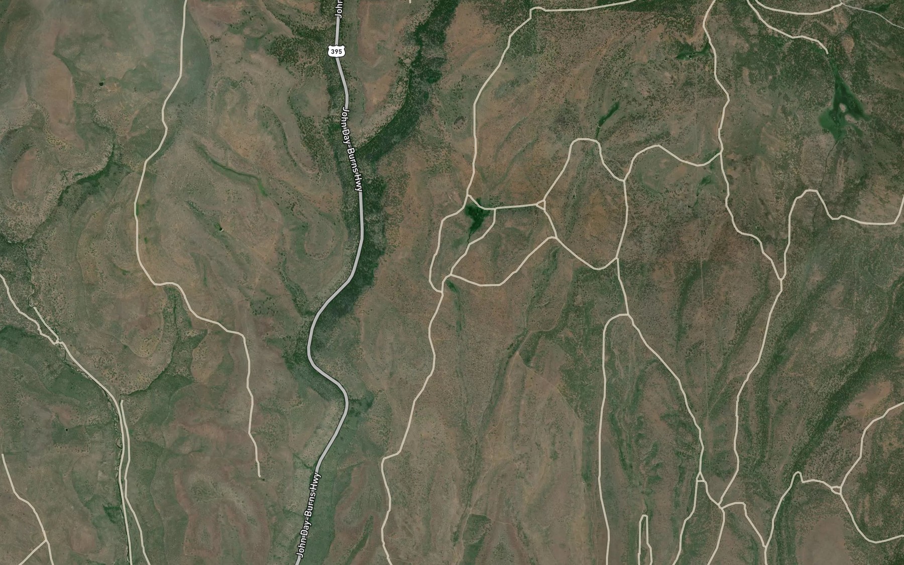 Satellite map of the Widow Spring