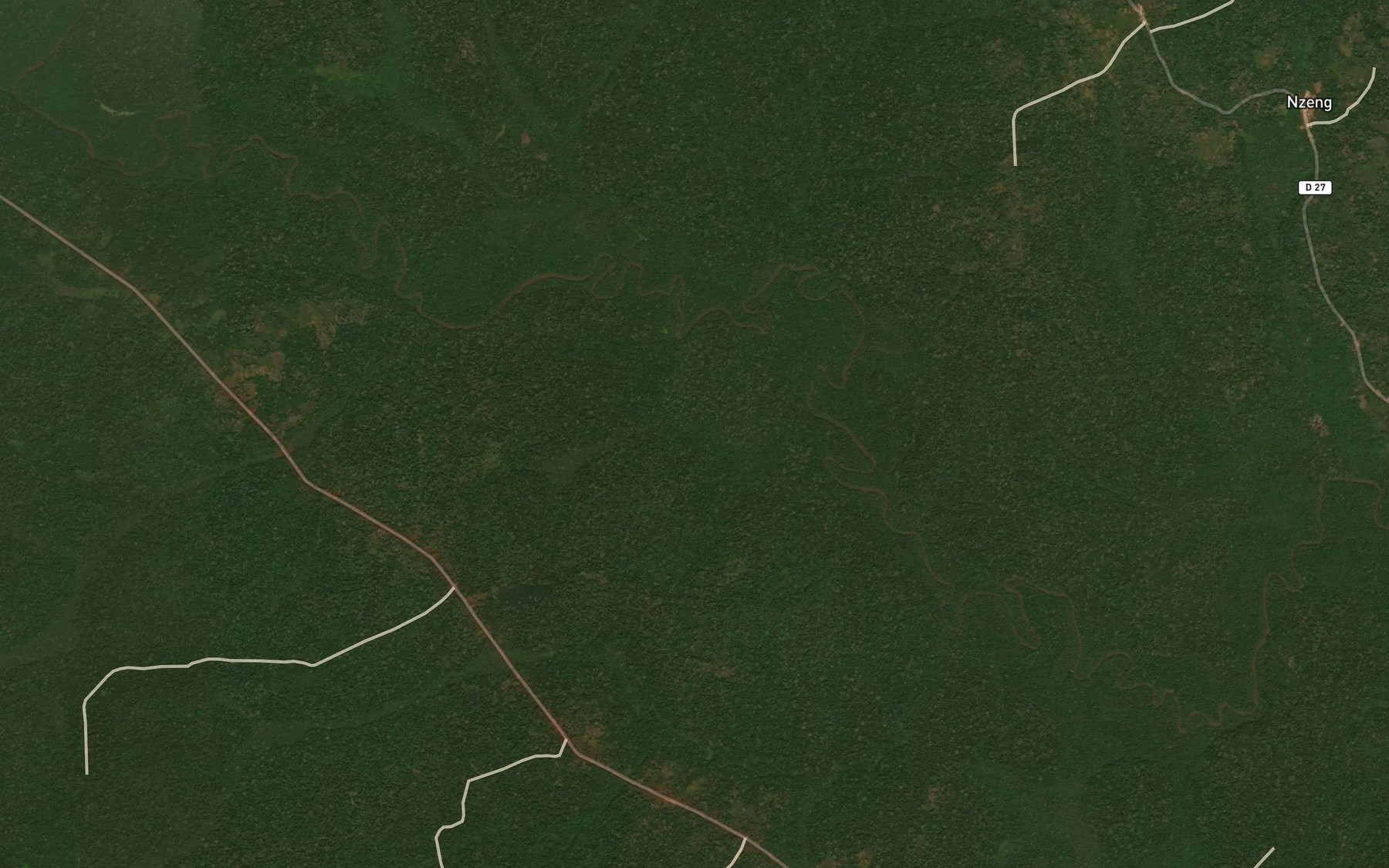 Satellite map of the Ndameko