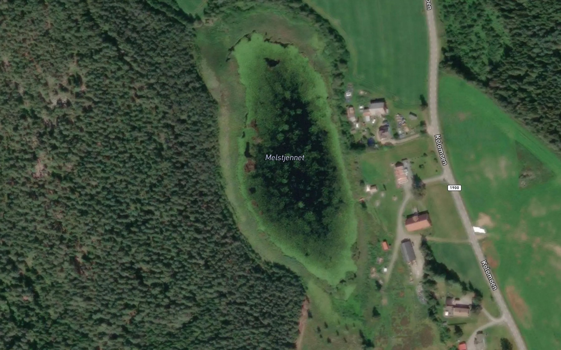 Satellite map of the Melstjern