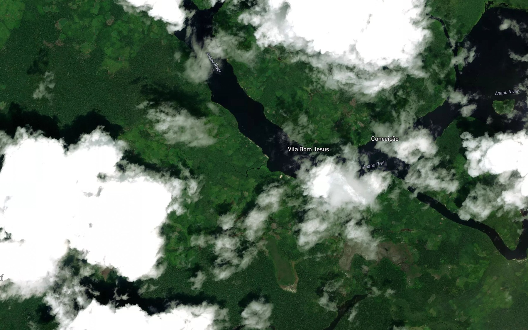 Satellite map of the Igarape Jambuacu