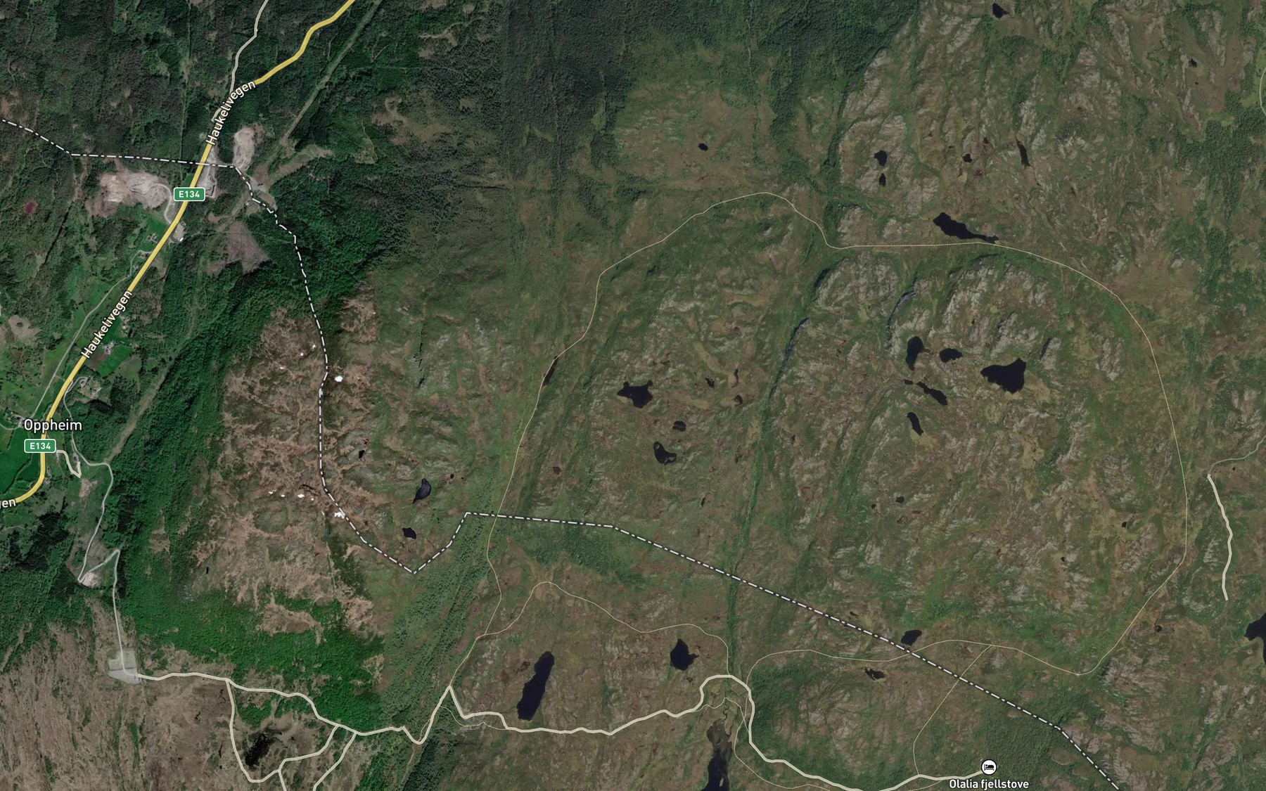Satellite map of the Grosteinstjorna