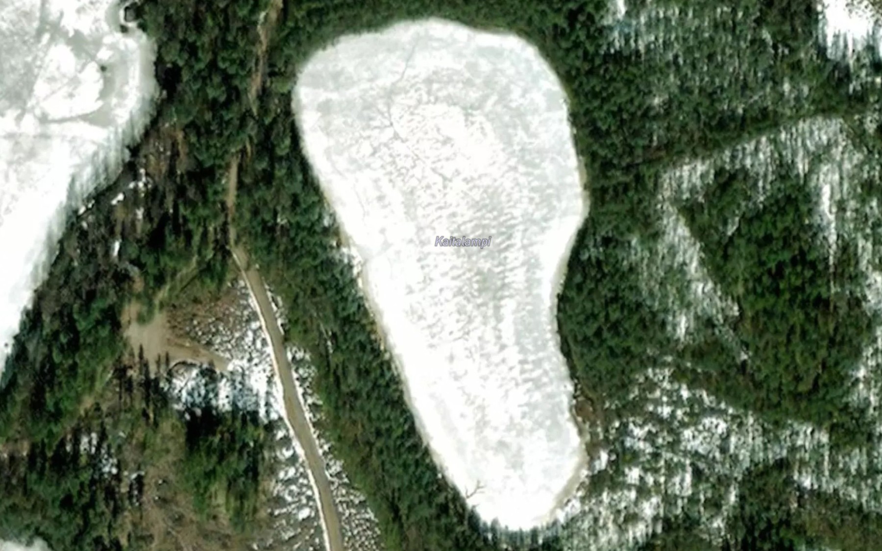 Satellite map of the Kaitalampi