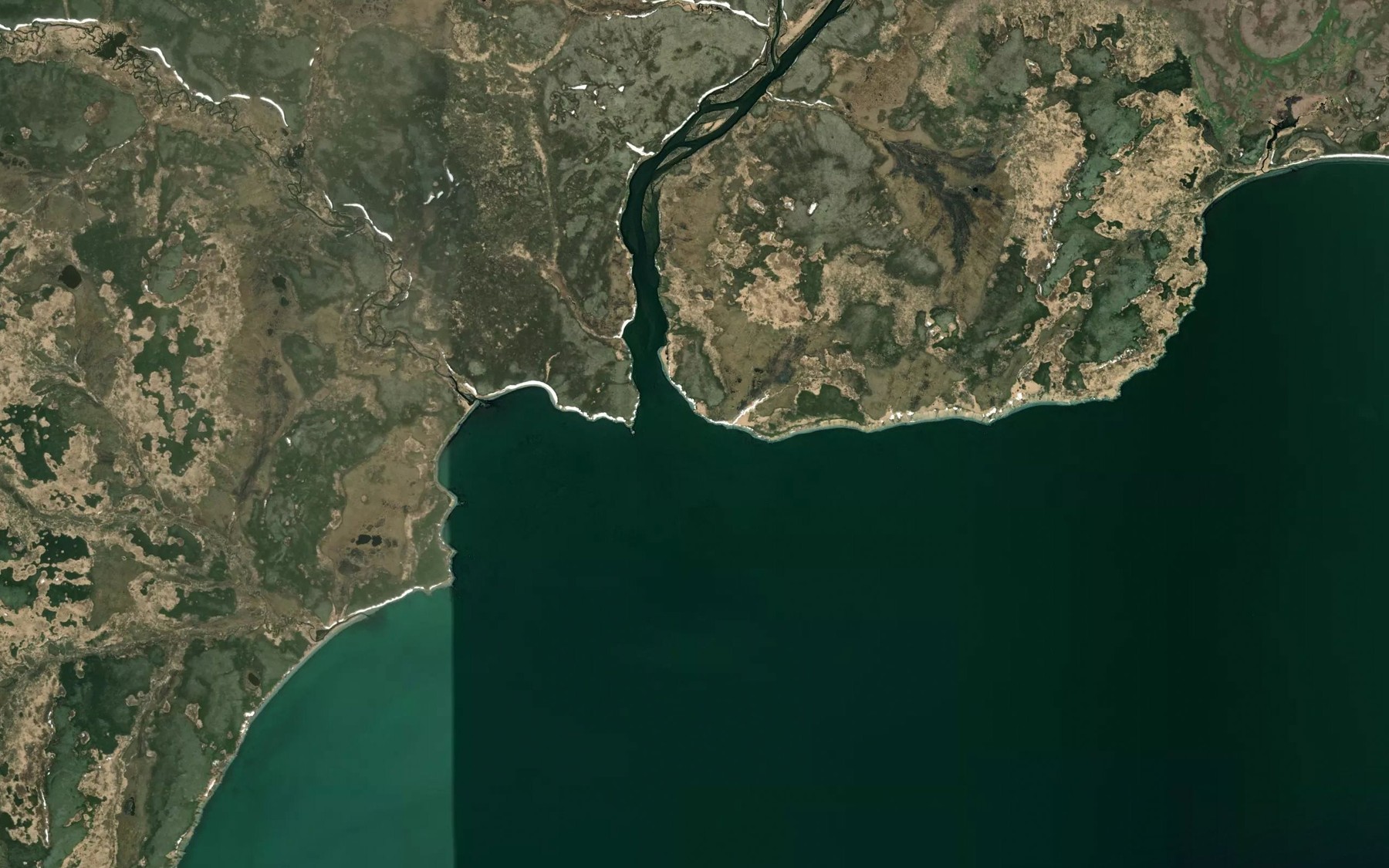 Satellite map of the Matogak River