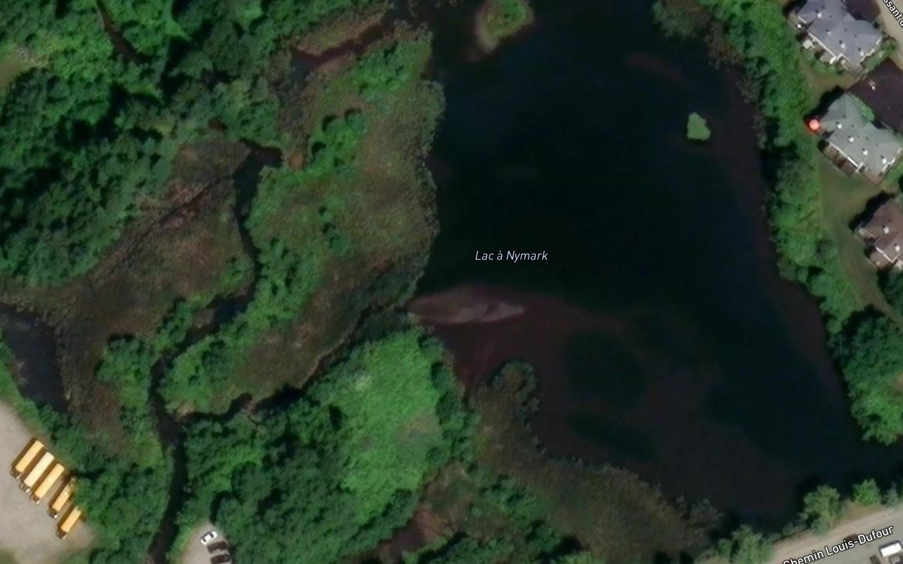 Satellite map of the Lac a Nymark