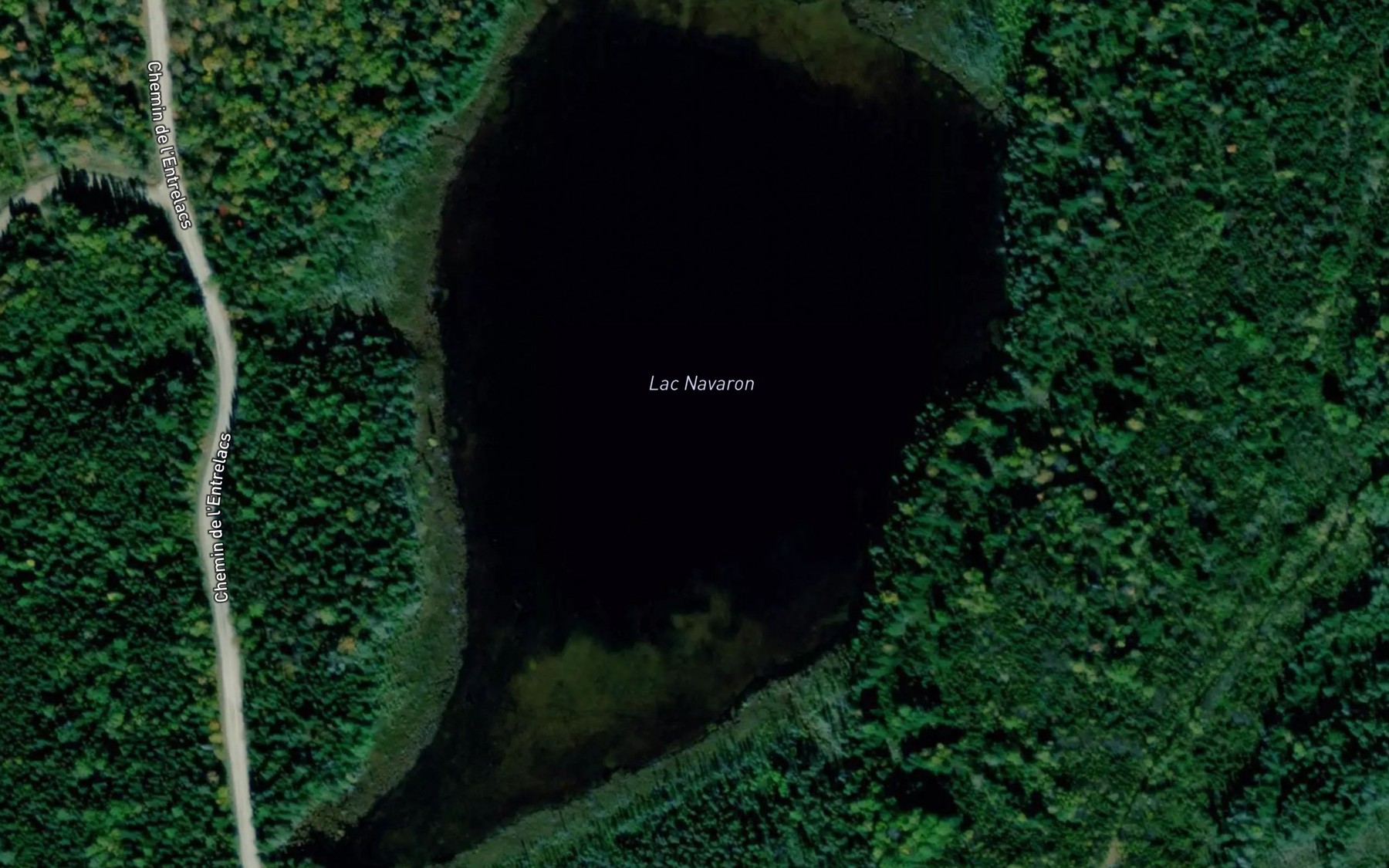 Satellite map of the Lac Navaron