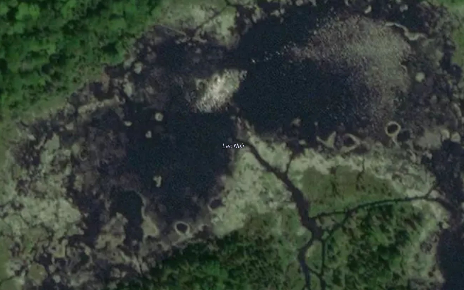 Satellite map of the Lac Noir