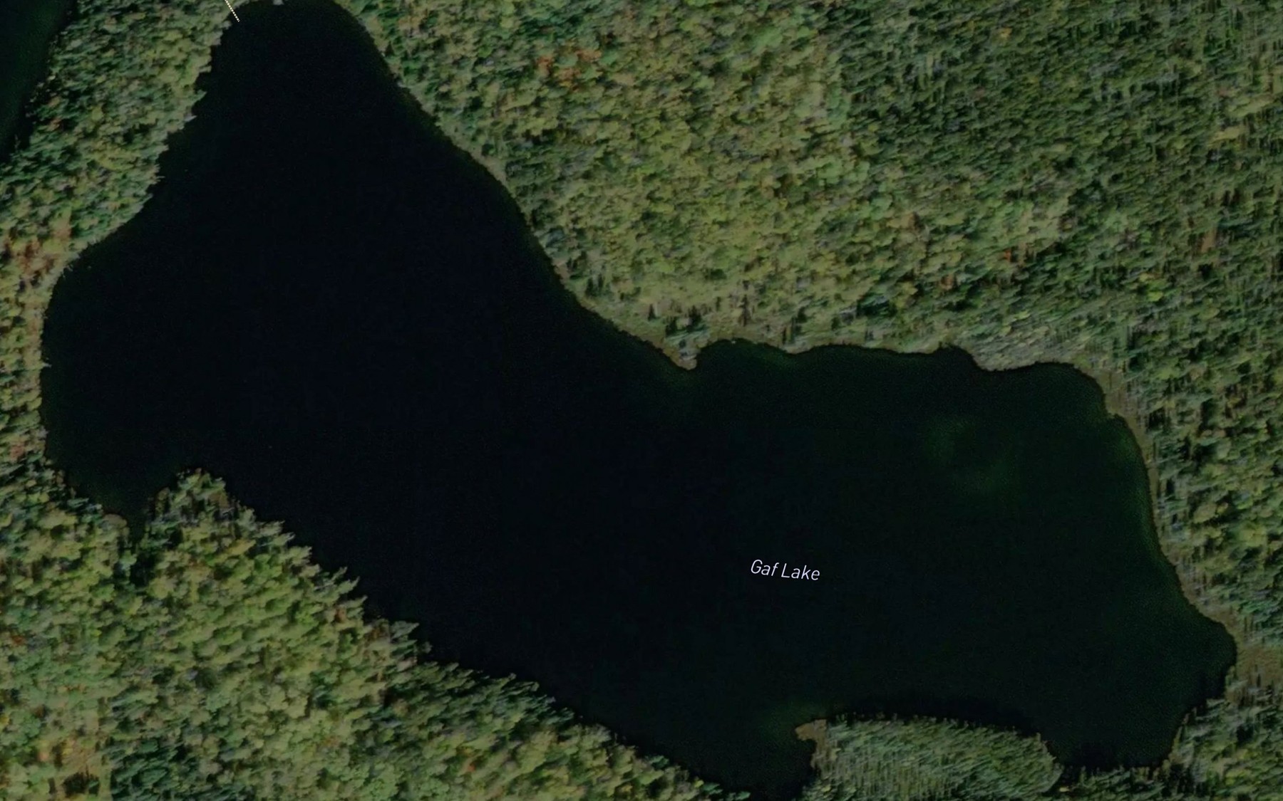 Satellite map of the Gaf Lake