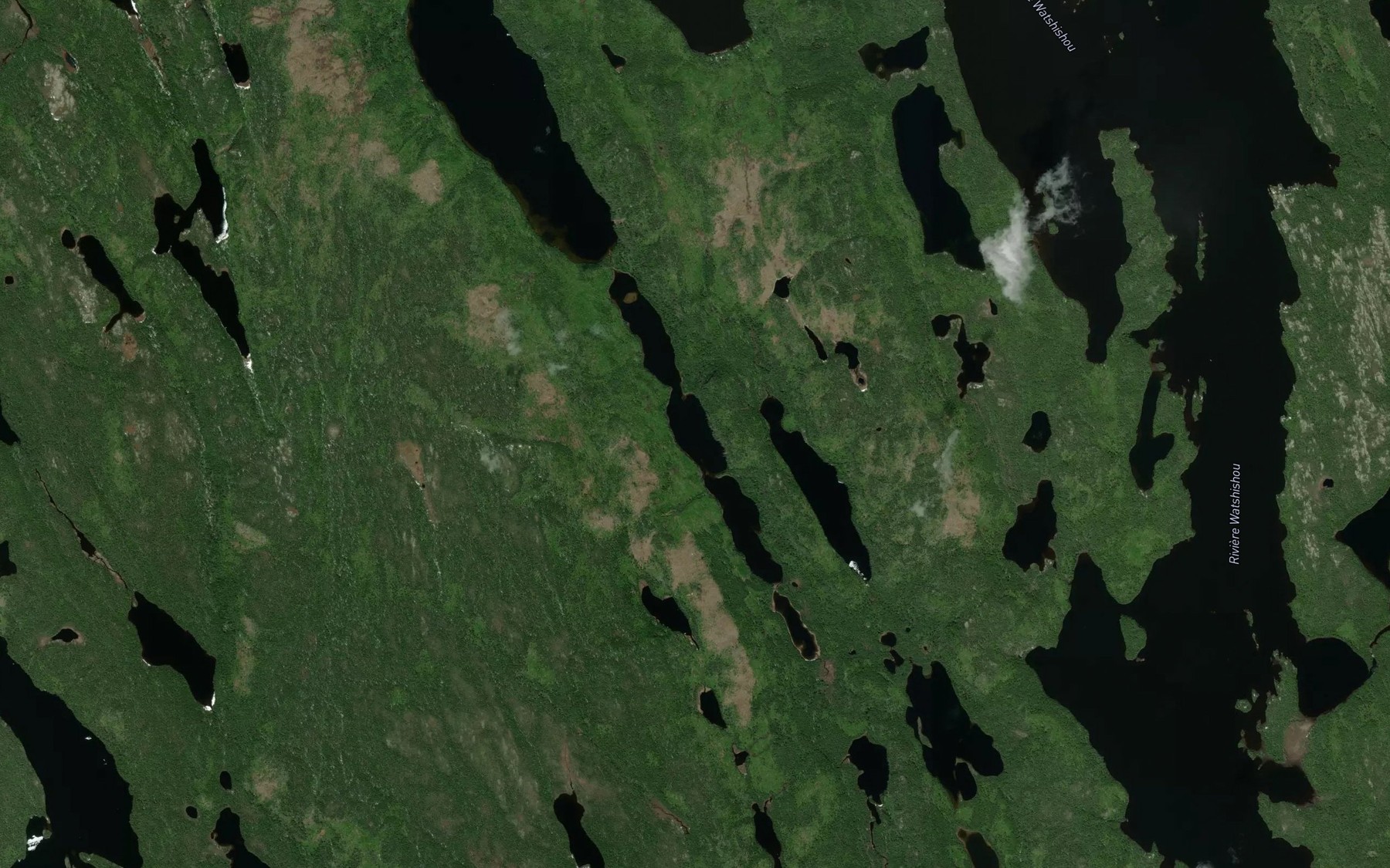 Satellite map of the Lac Bouchard