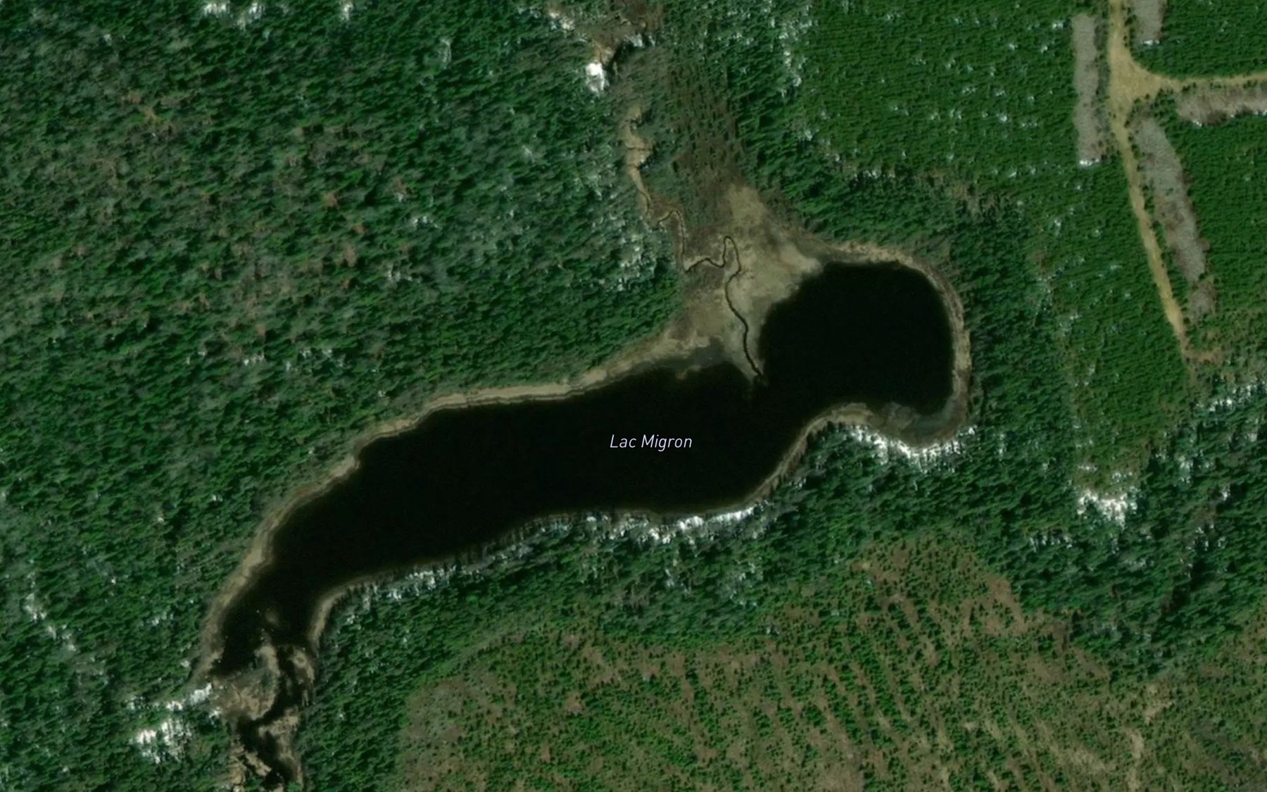 Satellite map of the Lac Migron