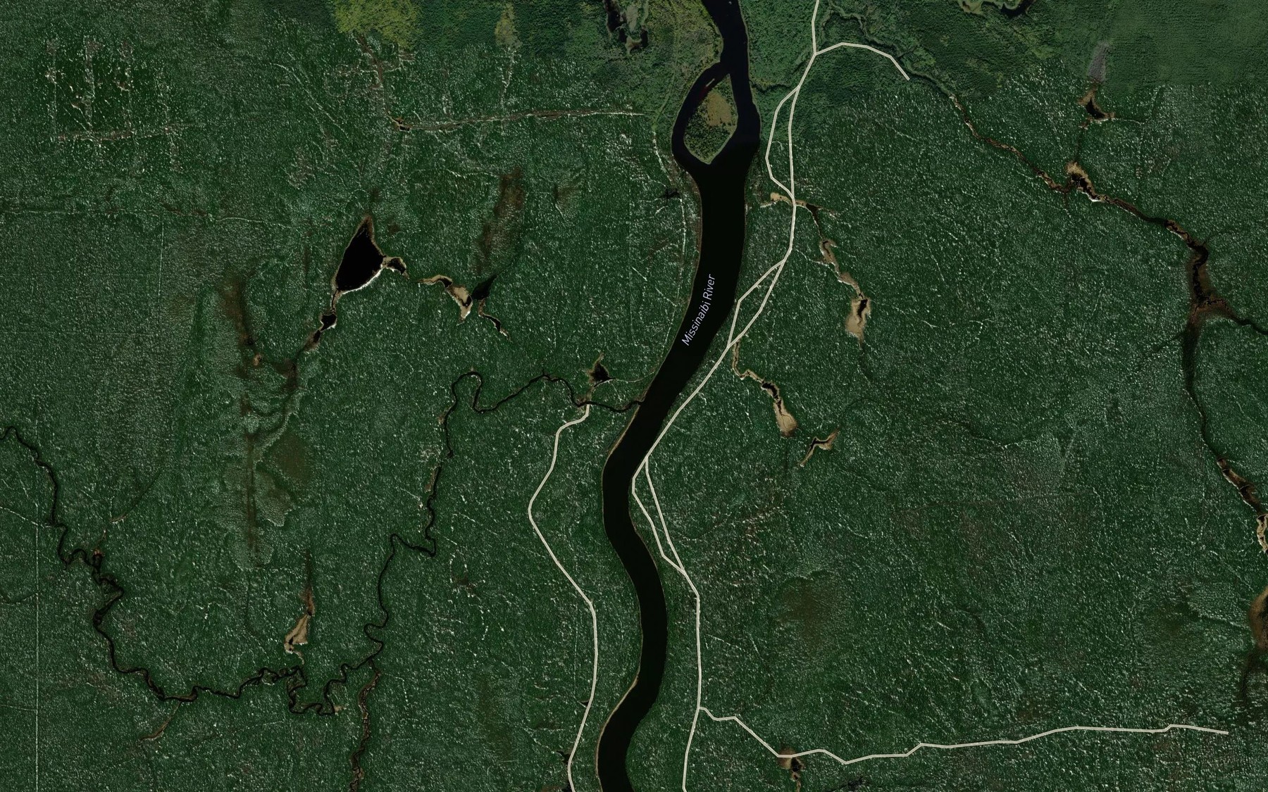 Satellite map of the Six Mile Creek