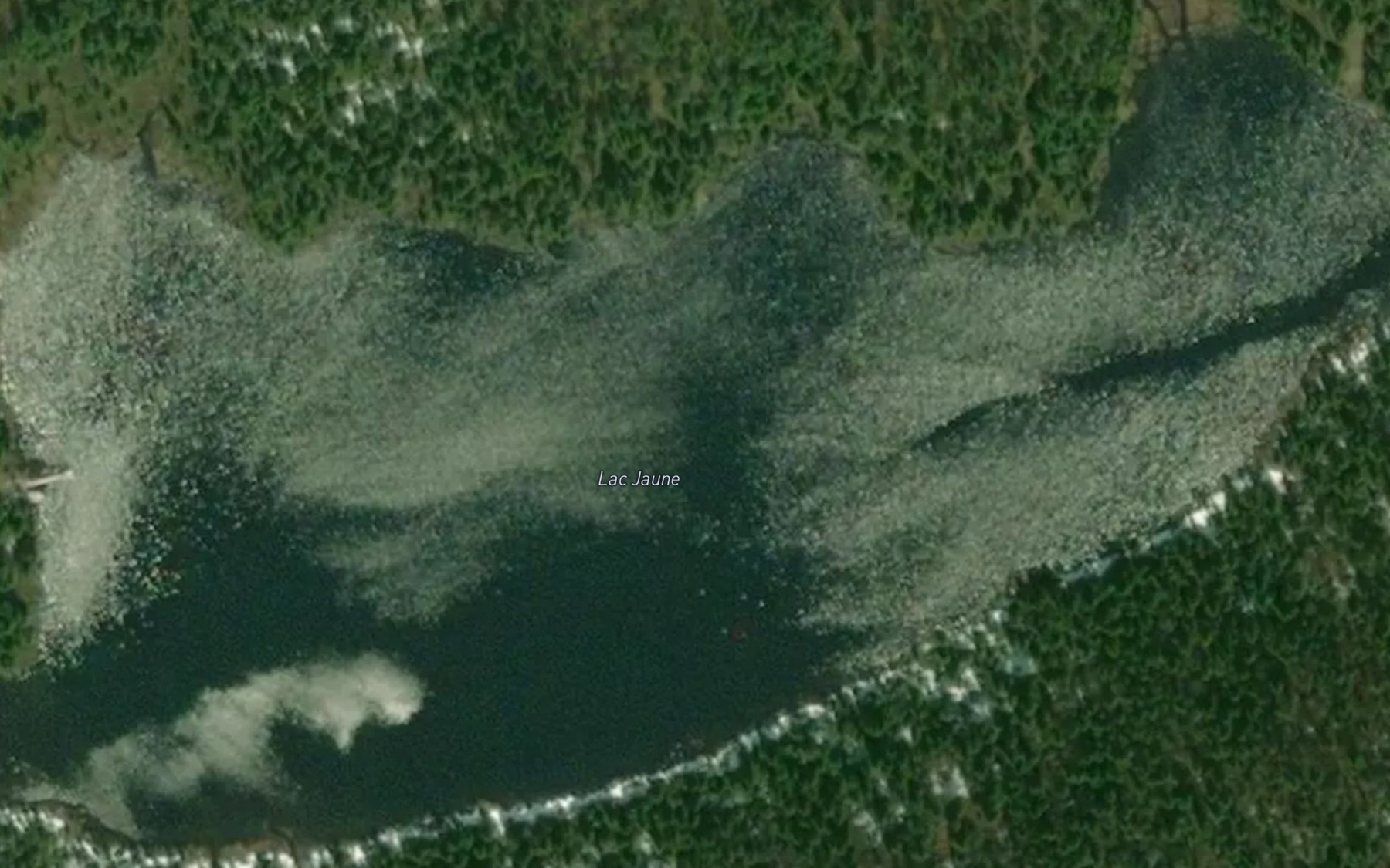 Satellite map of the Lac Jaune