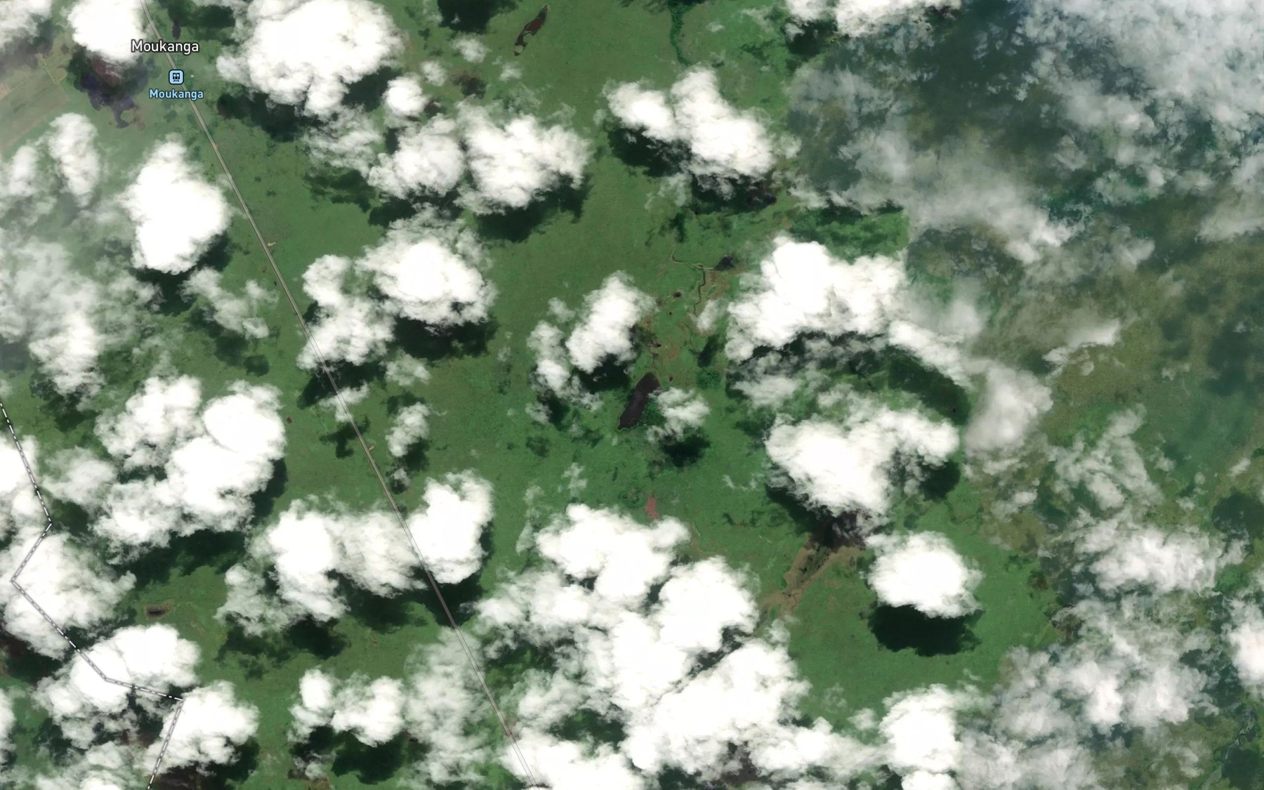 Satellite map of the Dibada